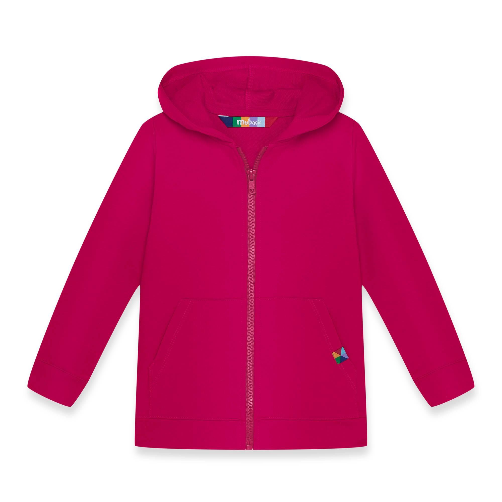 Pink zip-up hoodie