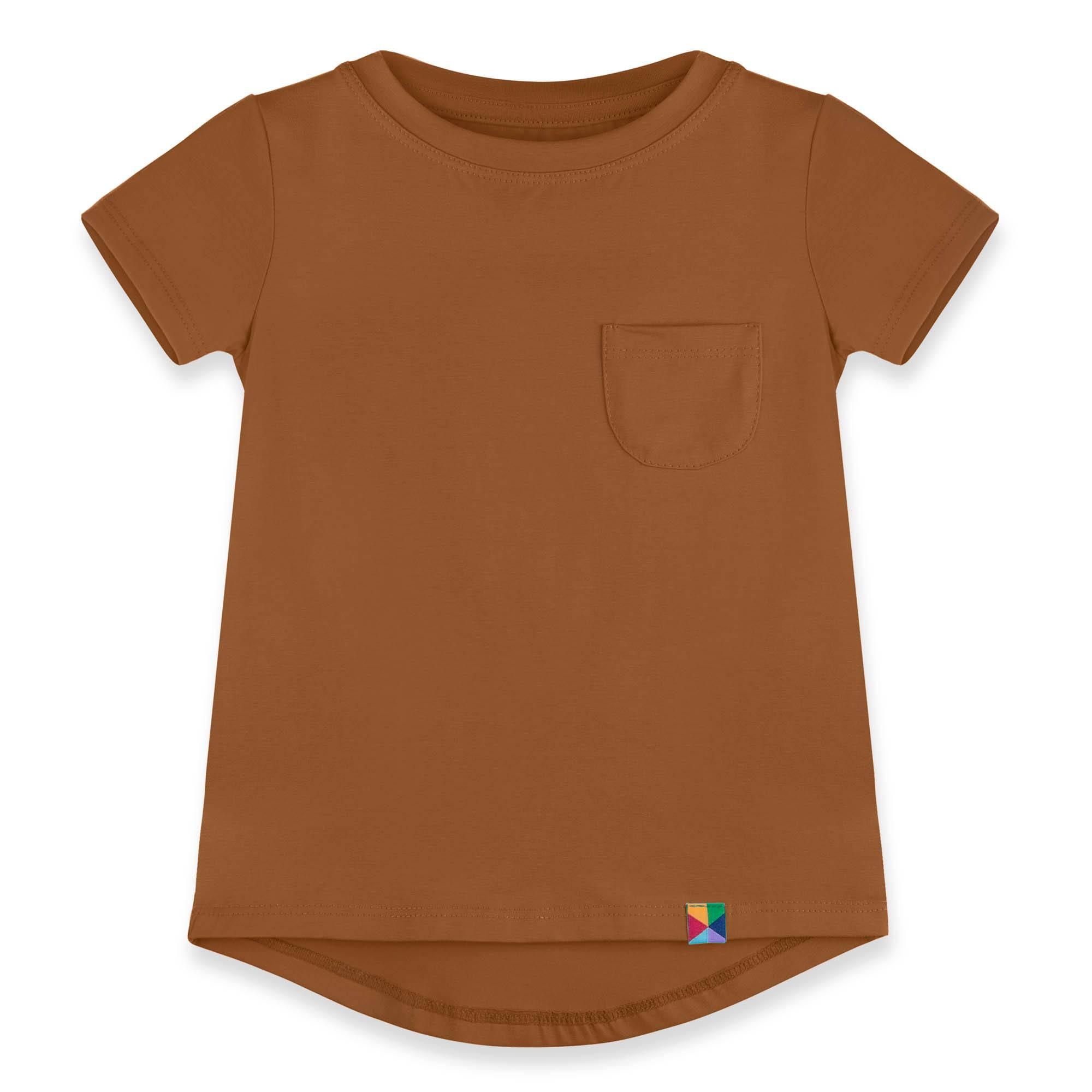 Caramel T-shirt with pocket