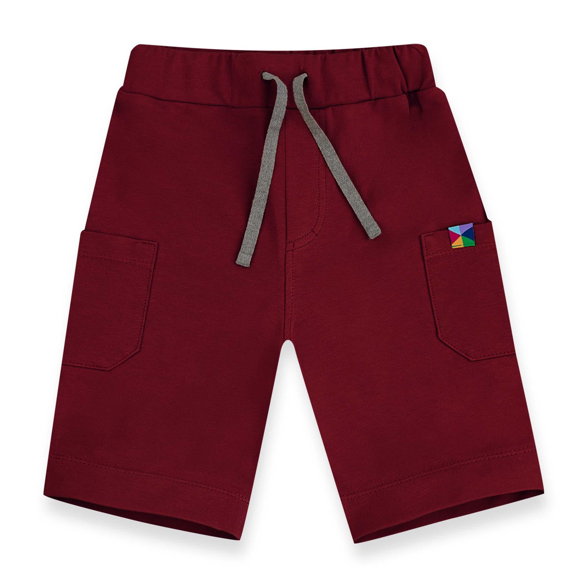 Burgundy cargo shorts