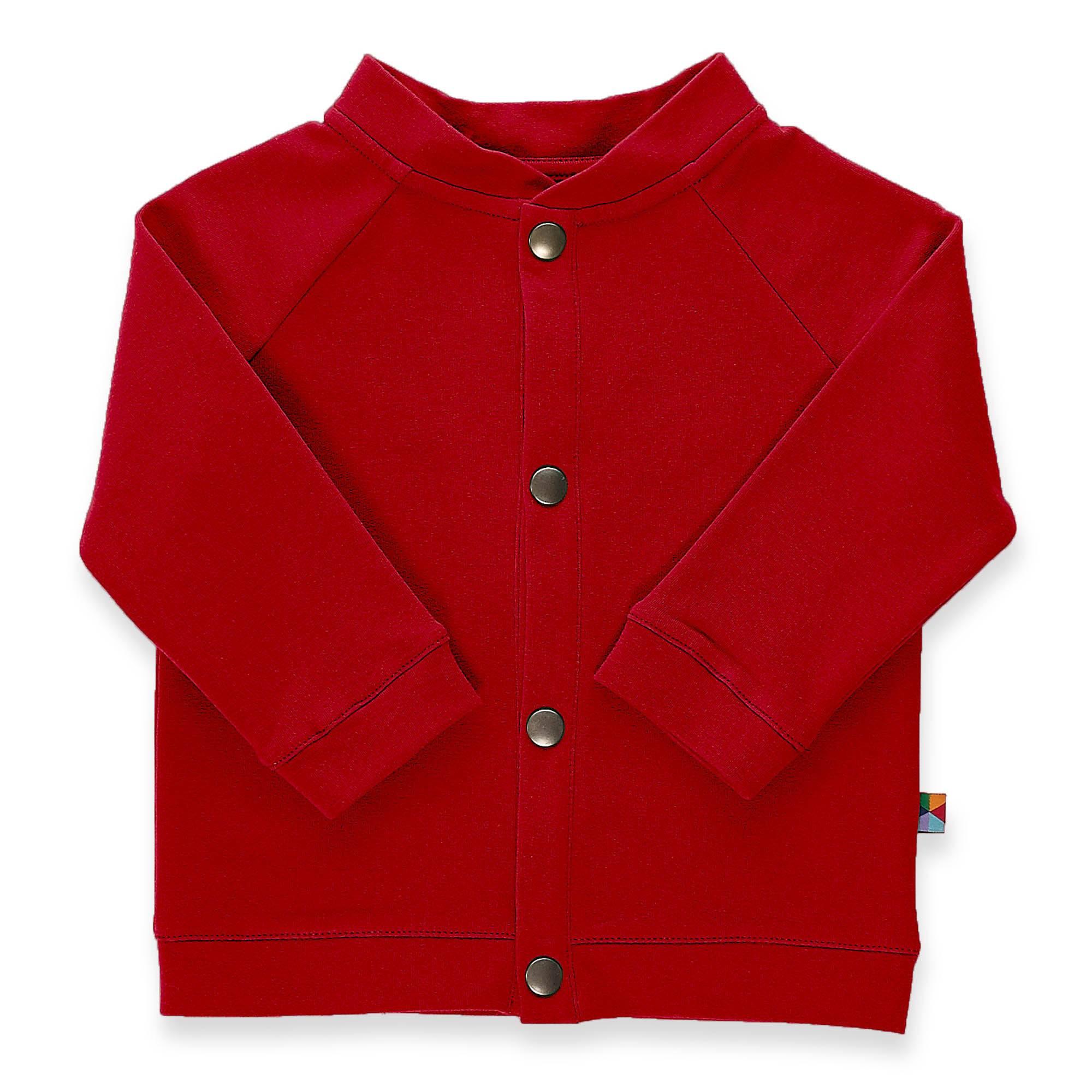 Red button-up bomber jacket Baby