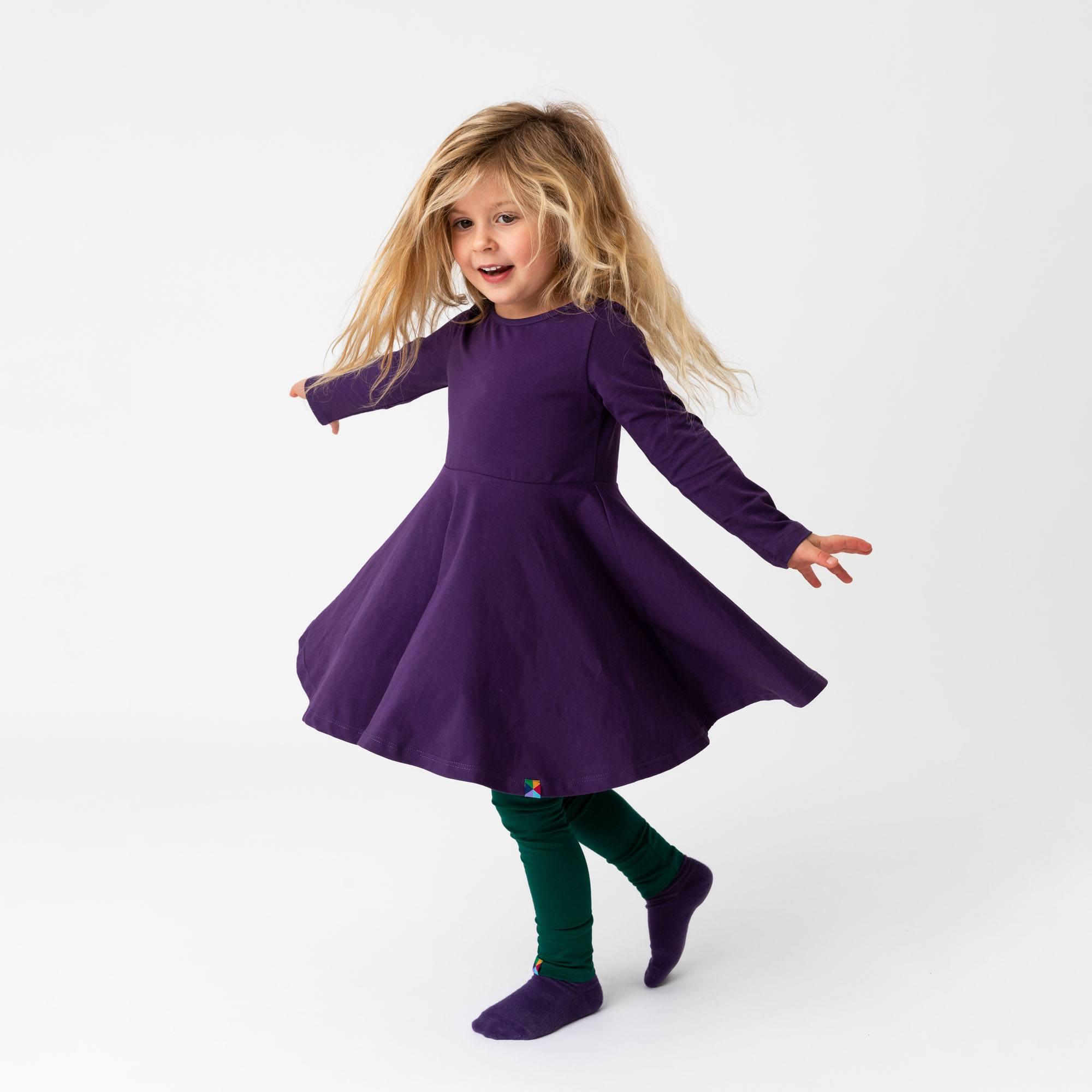 Violet long sleeve dress