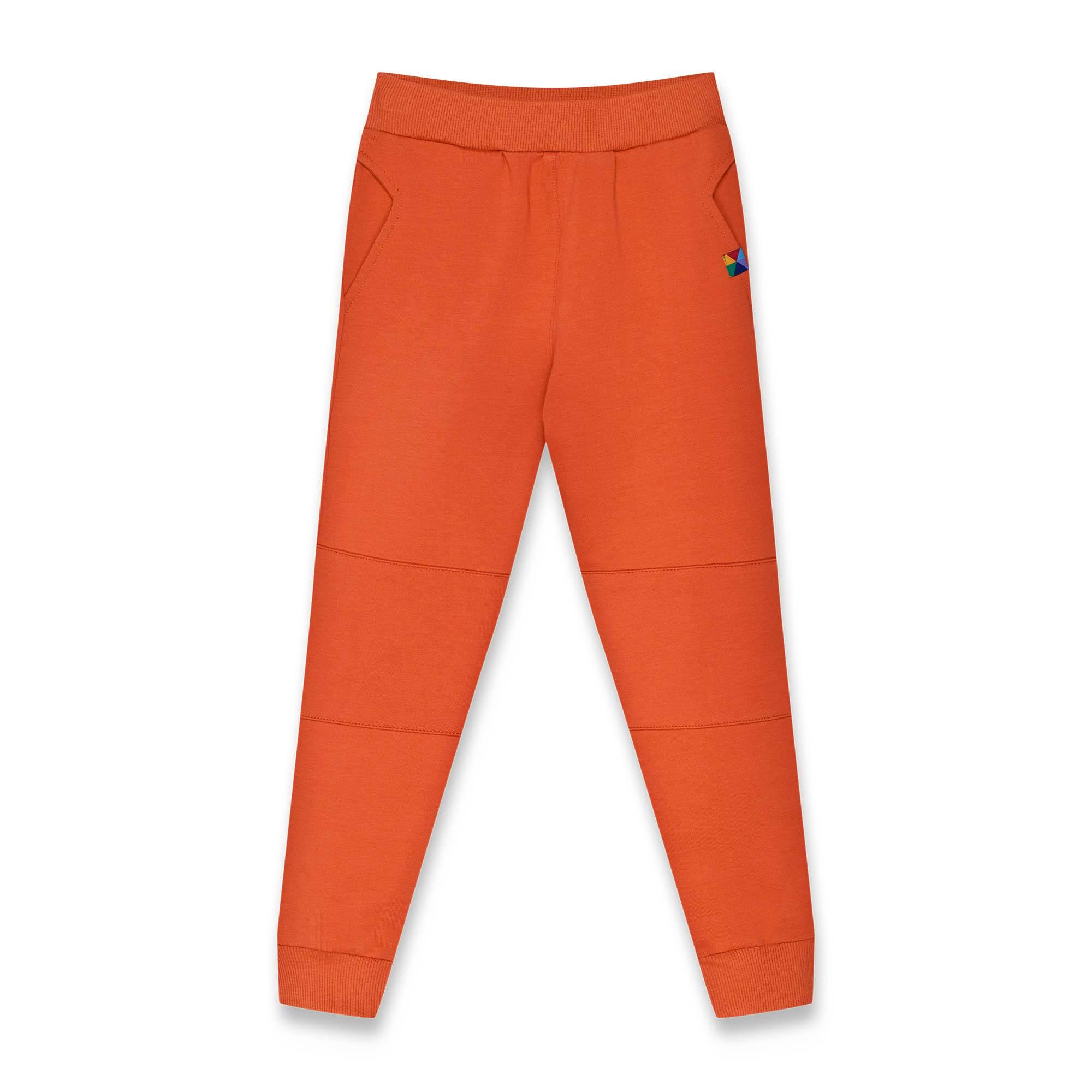 Orange reinforced pants