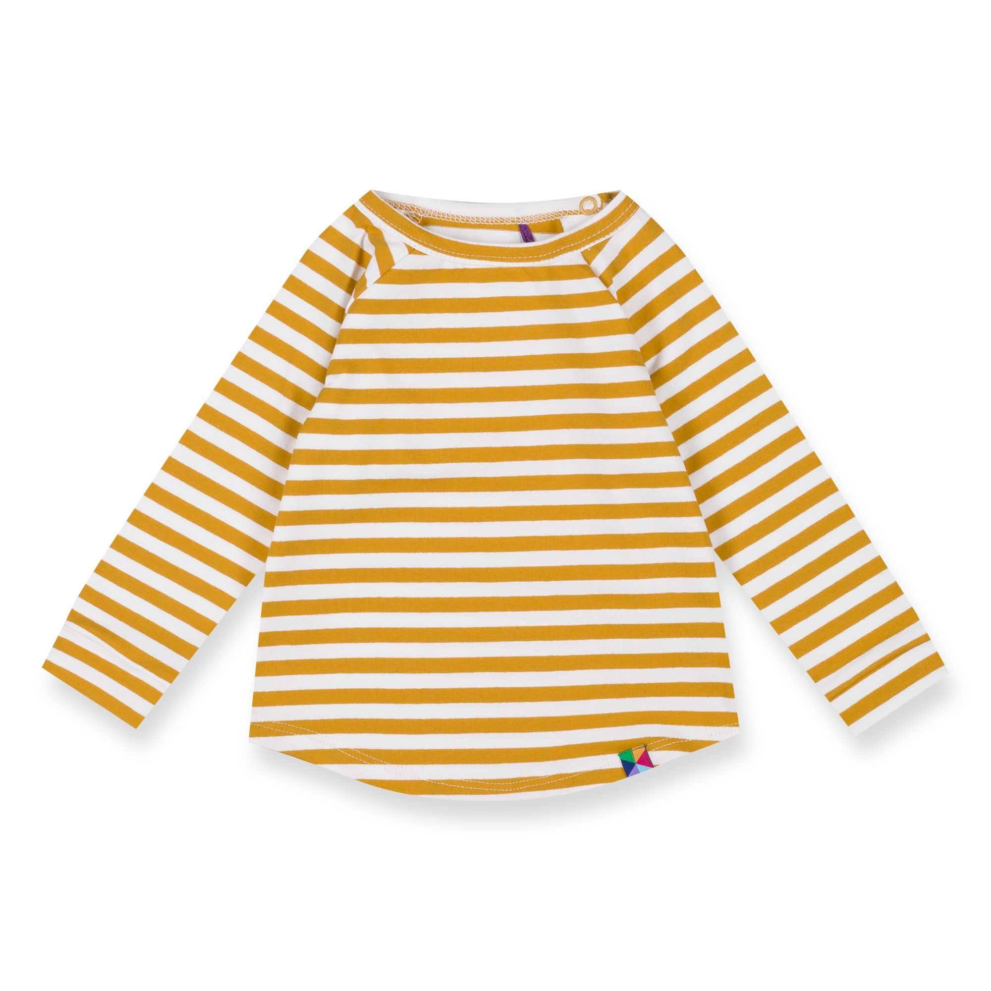 Mustard stripes longe sleeve shirt Baby