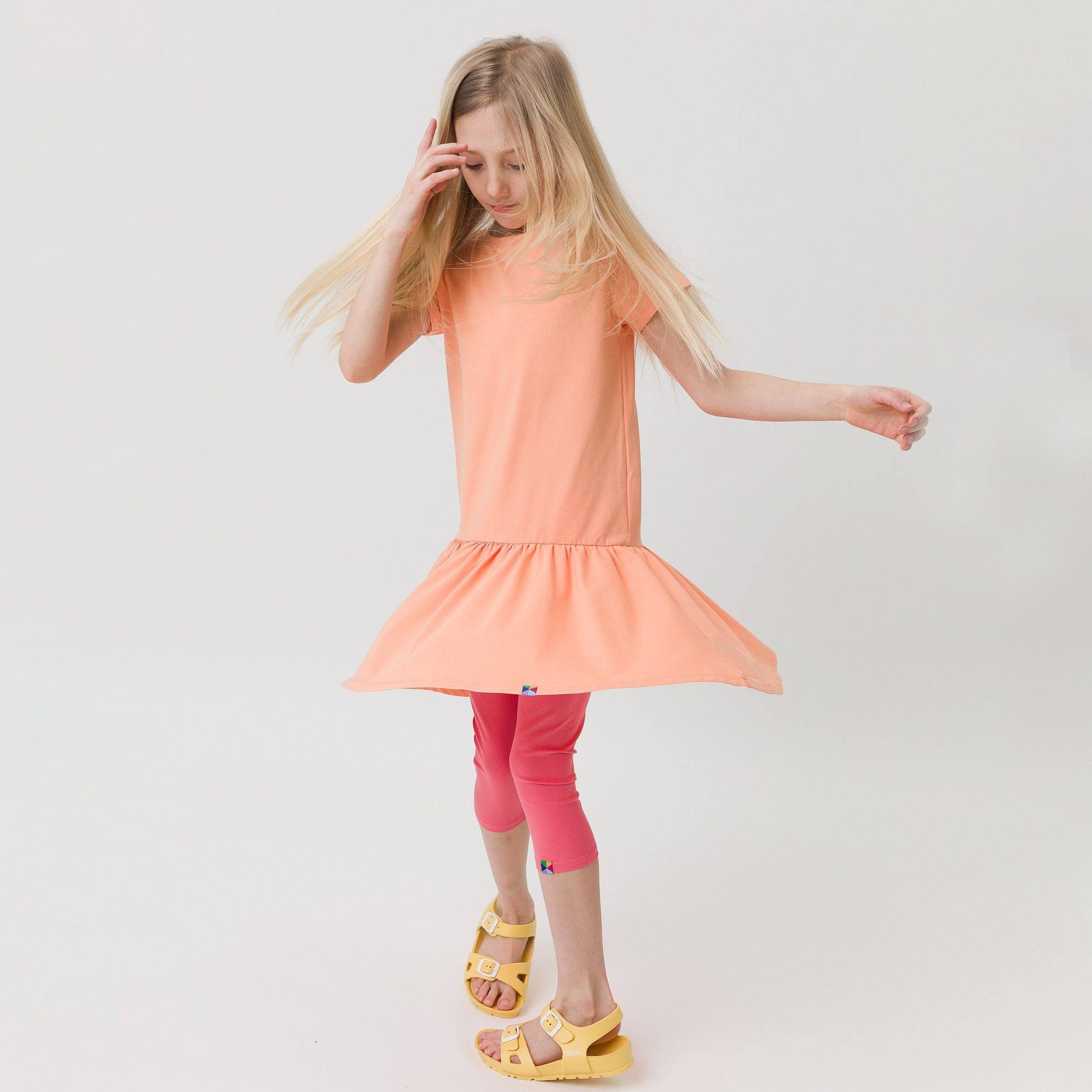 Apricot frill dress