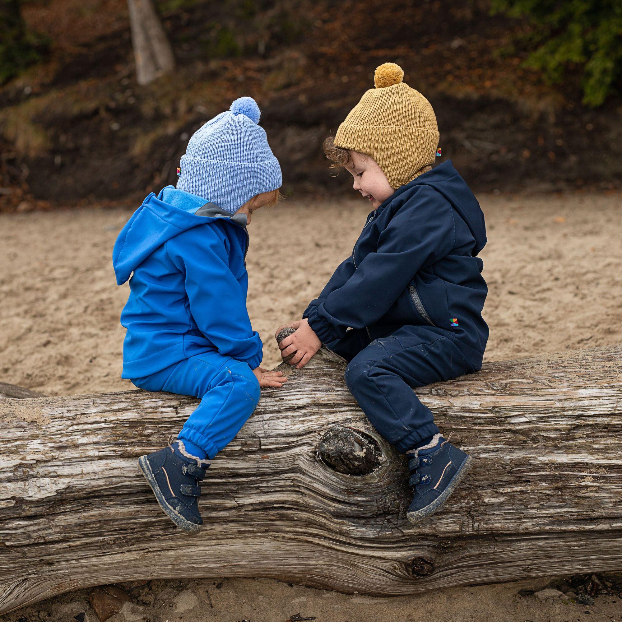 Navy blue softshell pants Baby