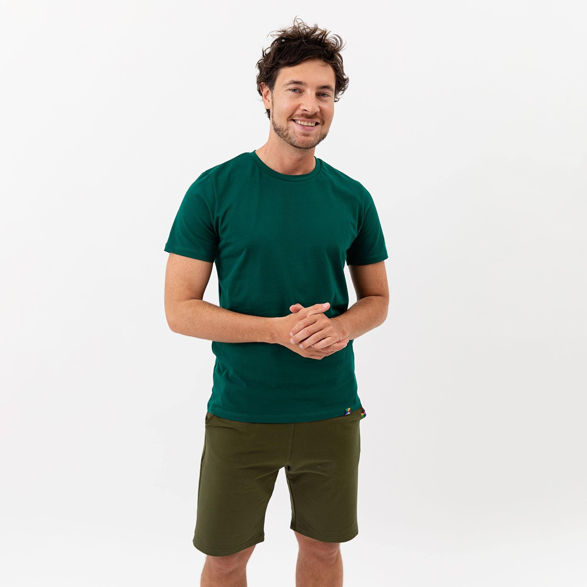 Bottle-green T-shirt Men