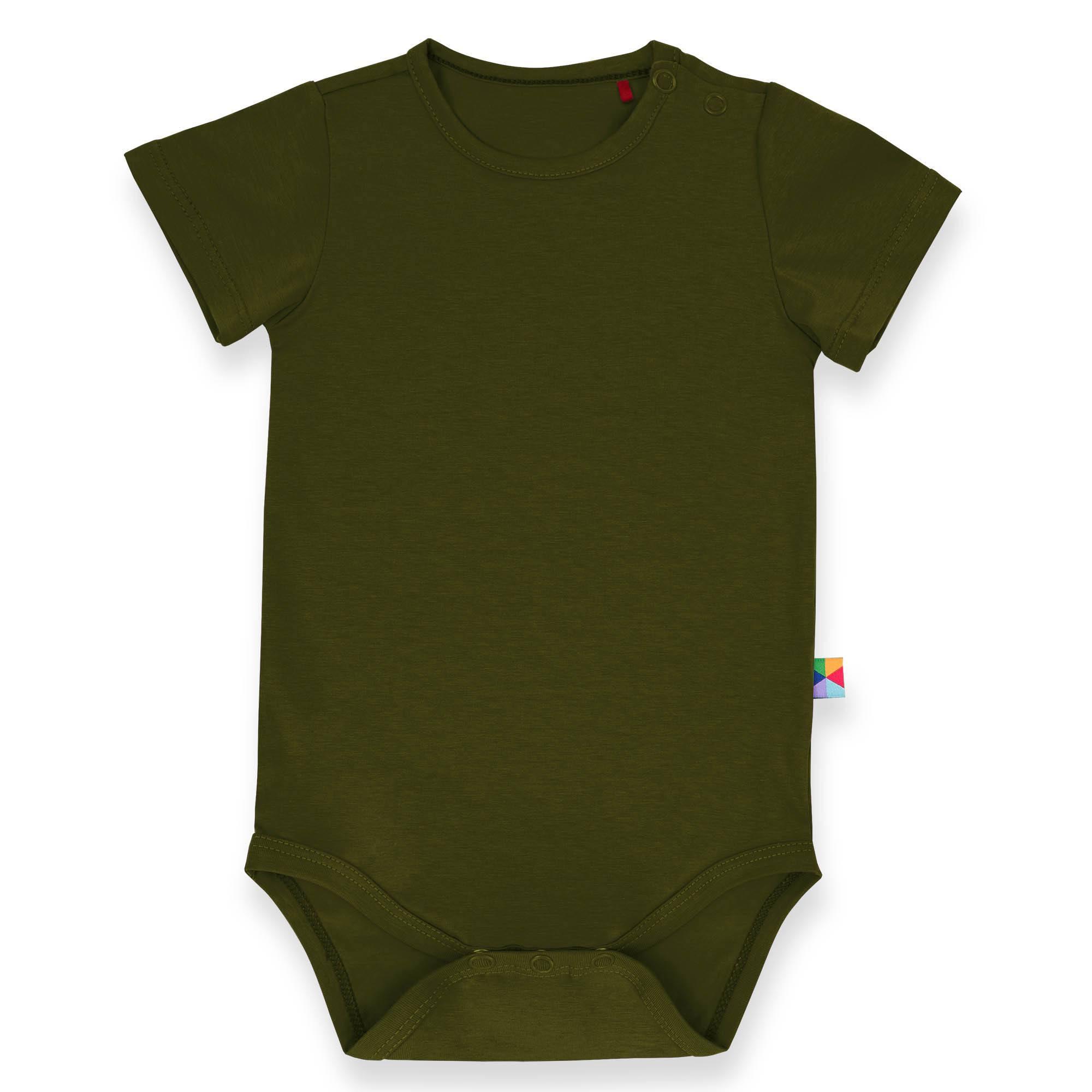 Khaki short sleeve bodysuit