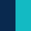 navy blue - turquoise