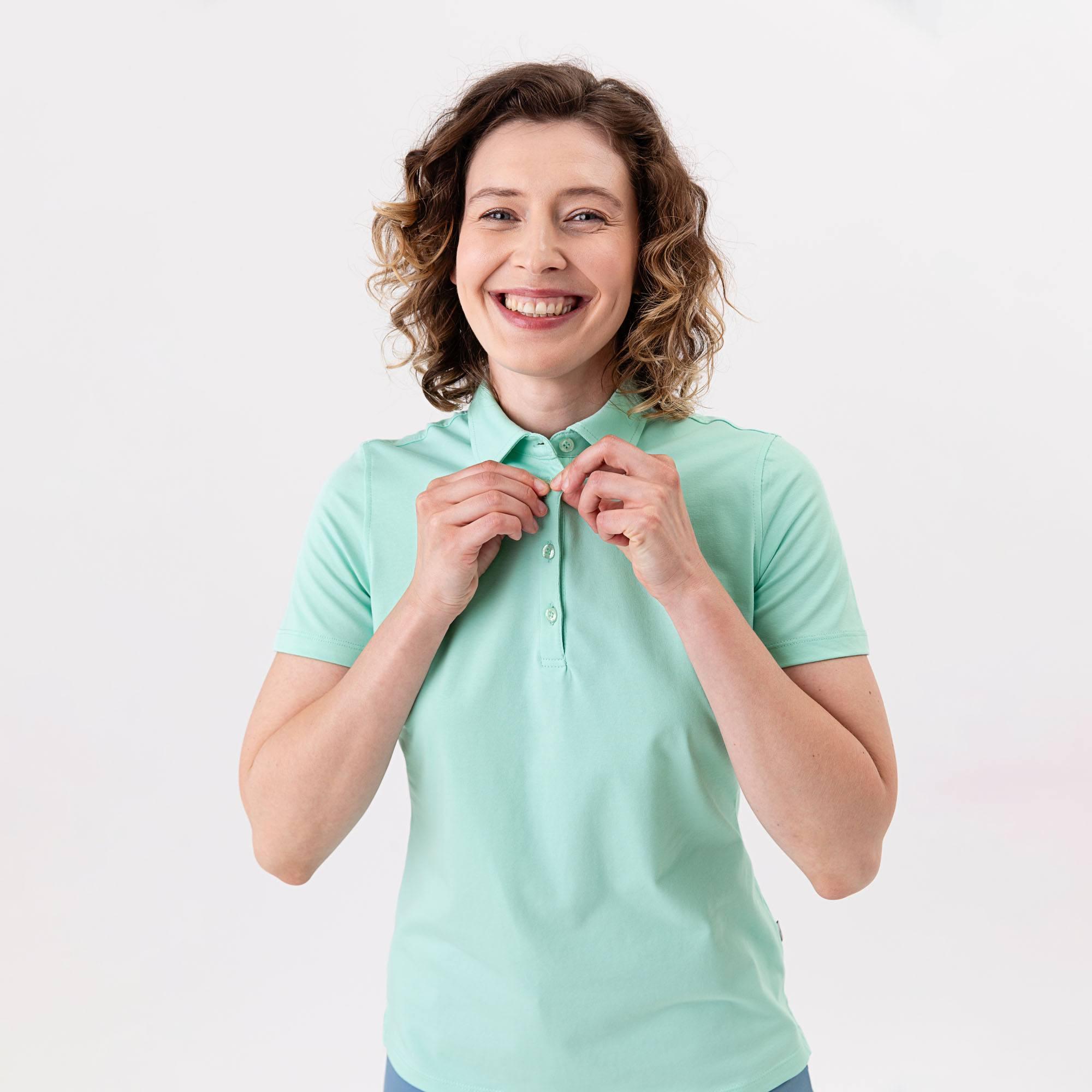 Mint polo shirt Women