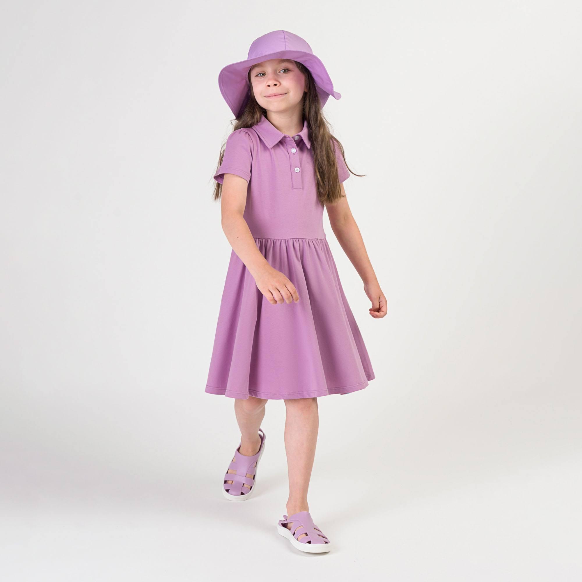 Light purple polo dress