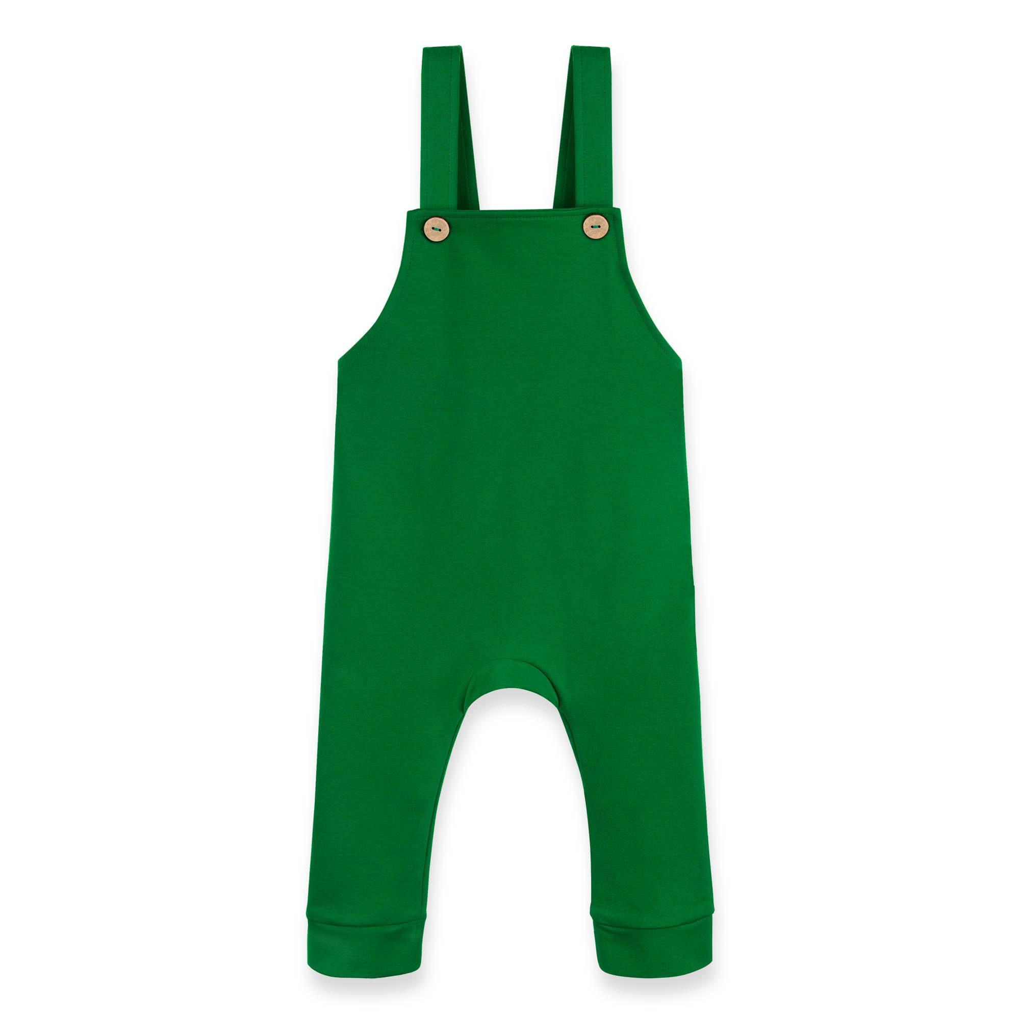 Green dungarees