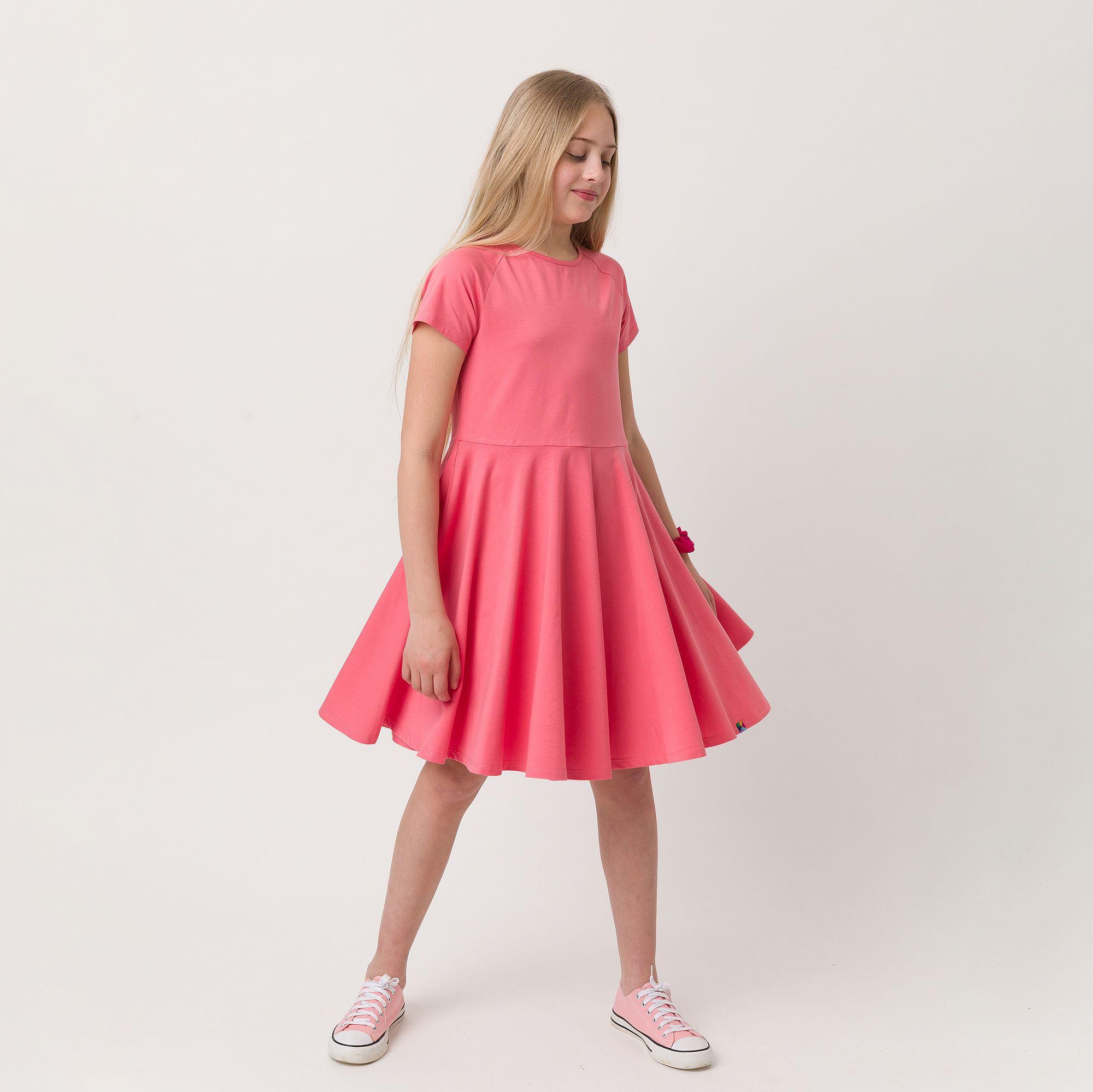 Coral short sleeve dress Junior