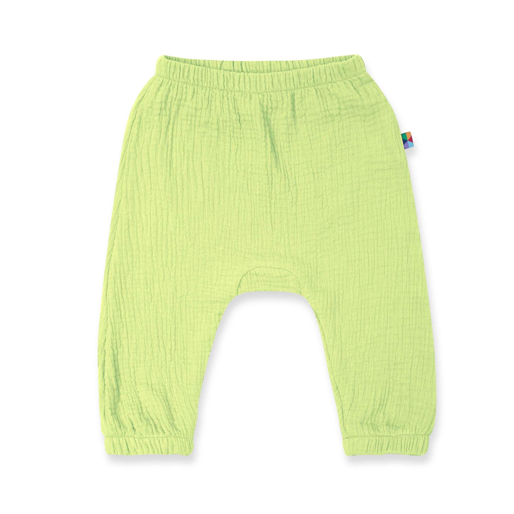 Lime muslin pants Baby