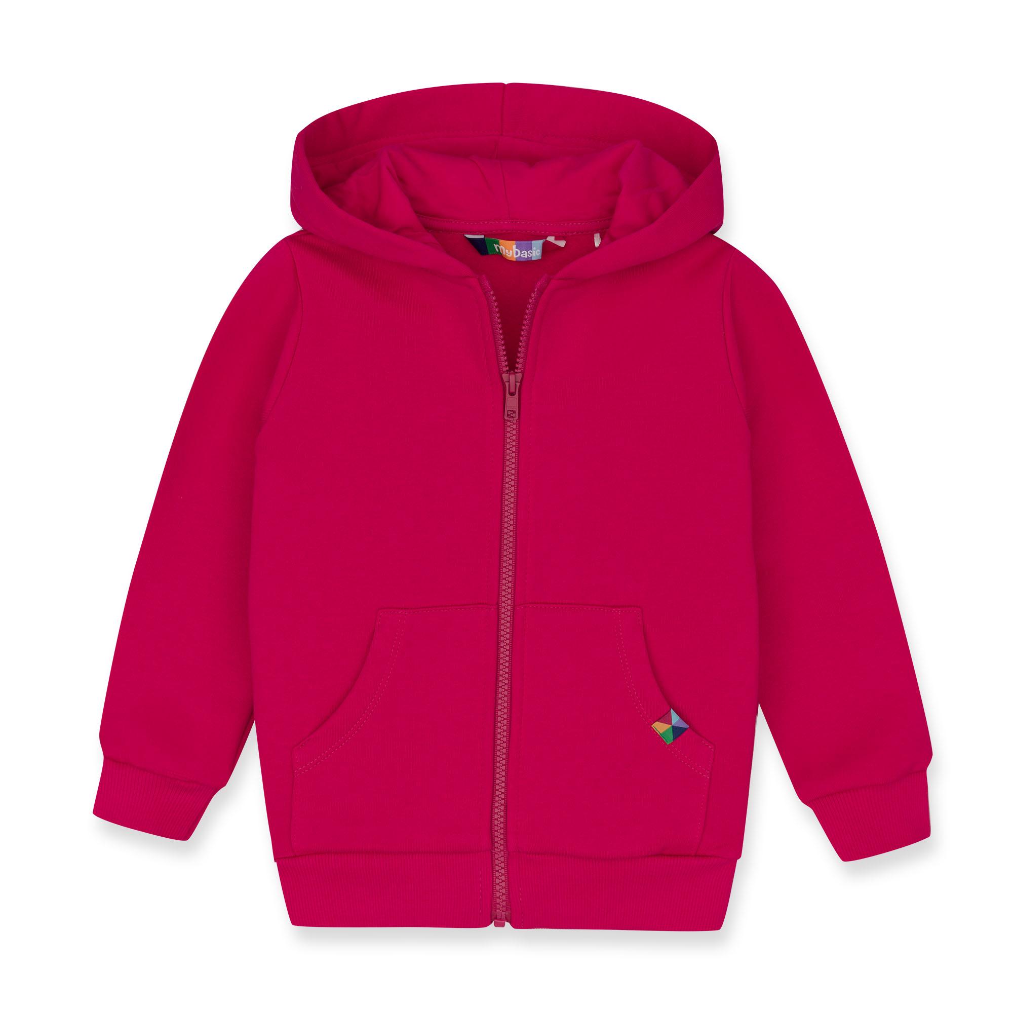 Pink zip-up fleece jacket