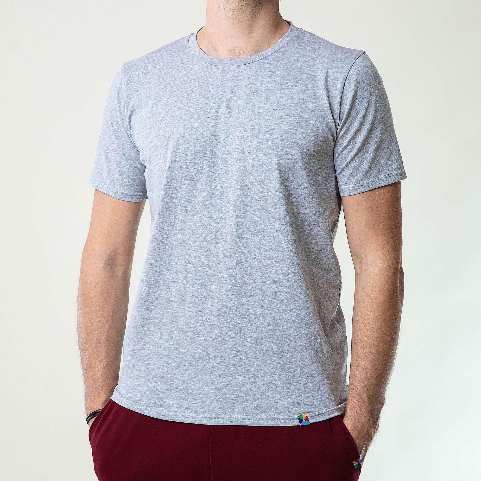 Grey melange T-shirt Men