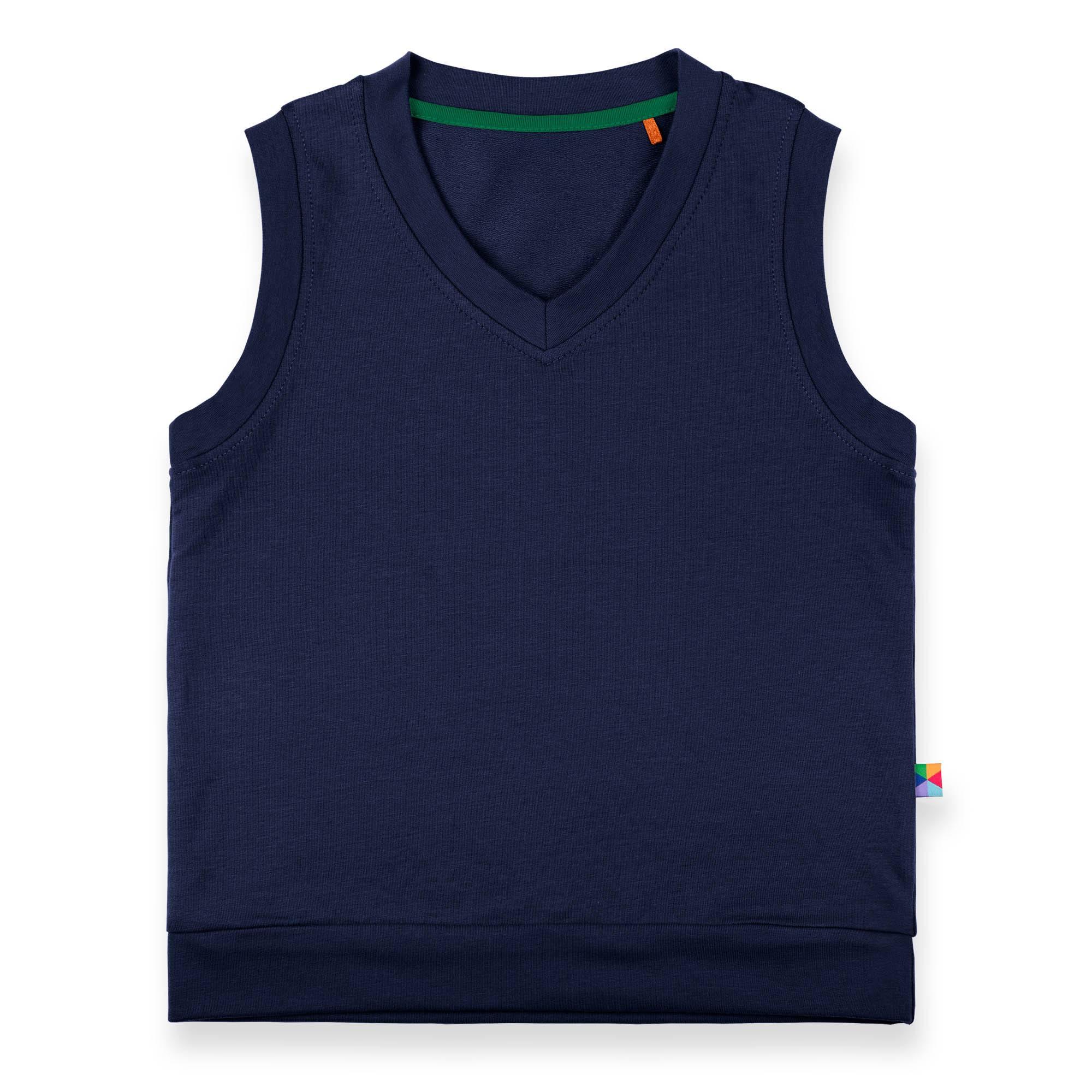 Navy blue sweatshirt pullover vest Baby