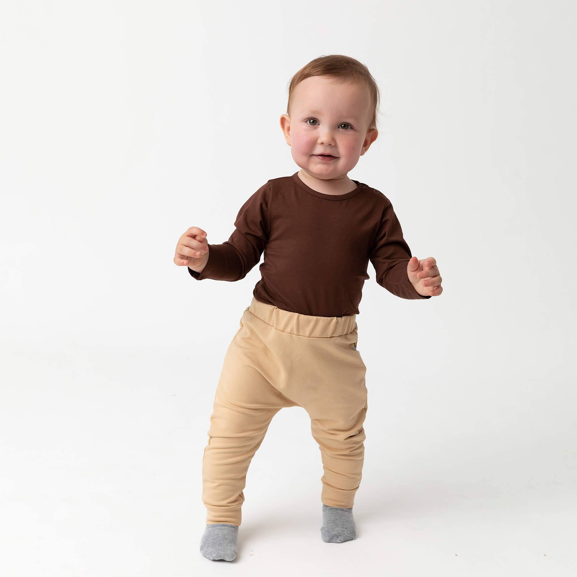 Brown long sleeve bodysuit