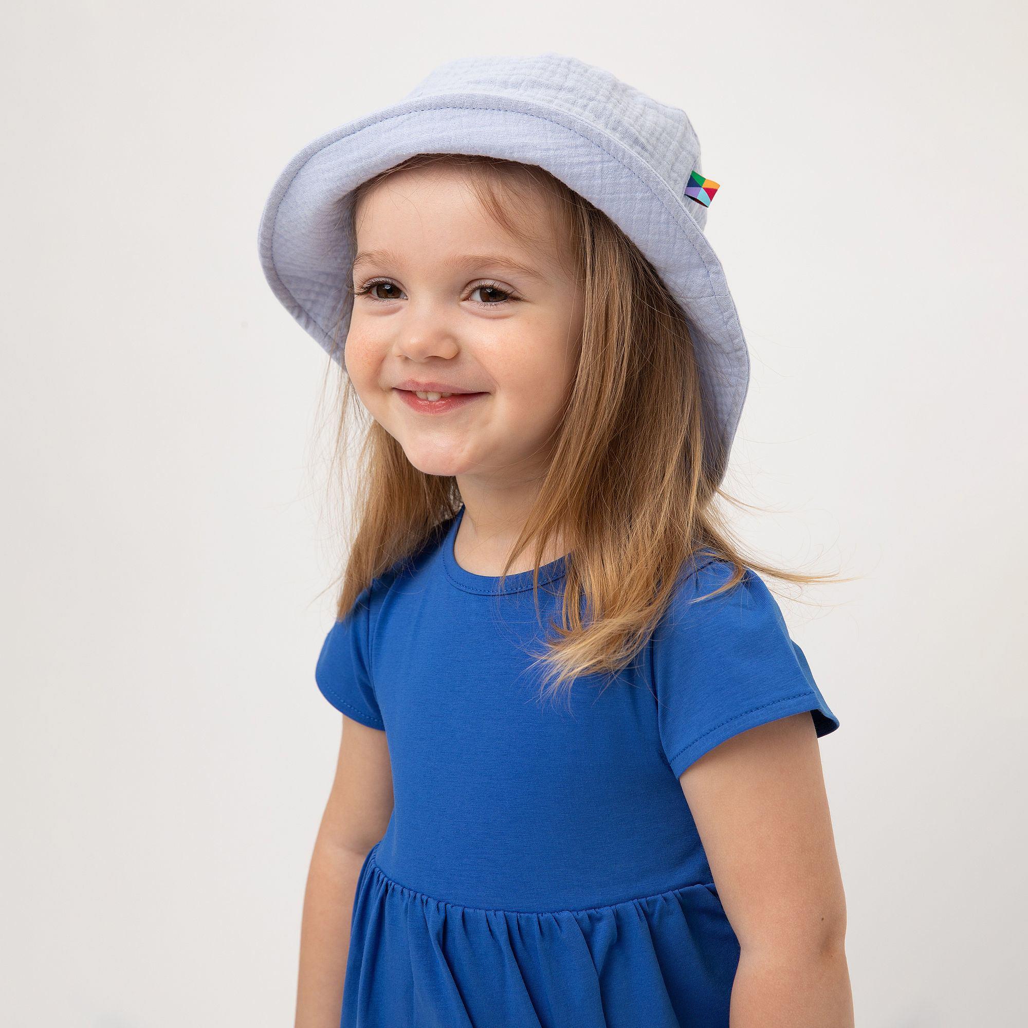 Light blue muslin hat Baby