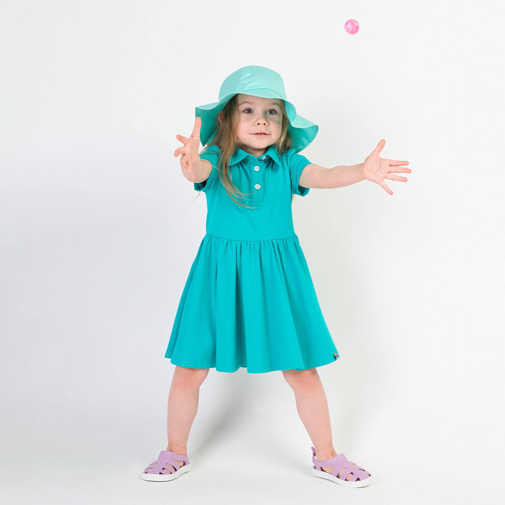 Turquoise polo dress