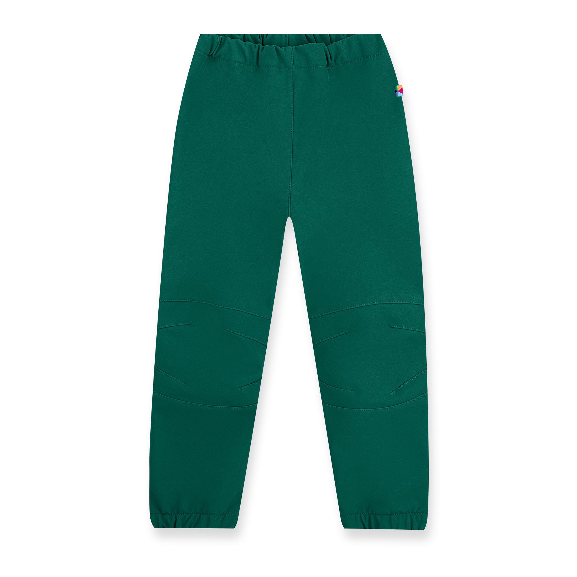 Bottle-green softshell pants Junior