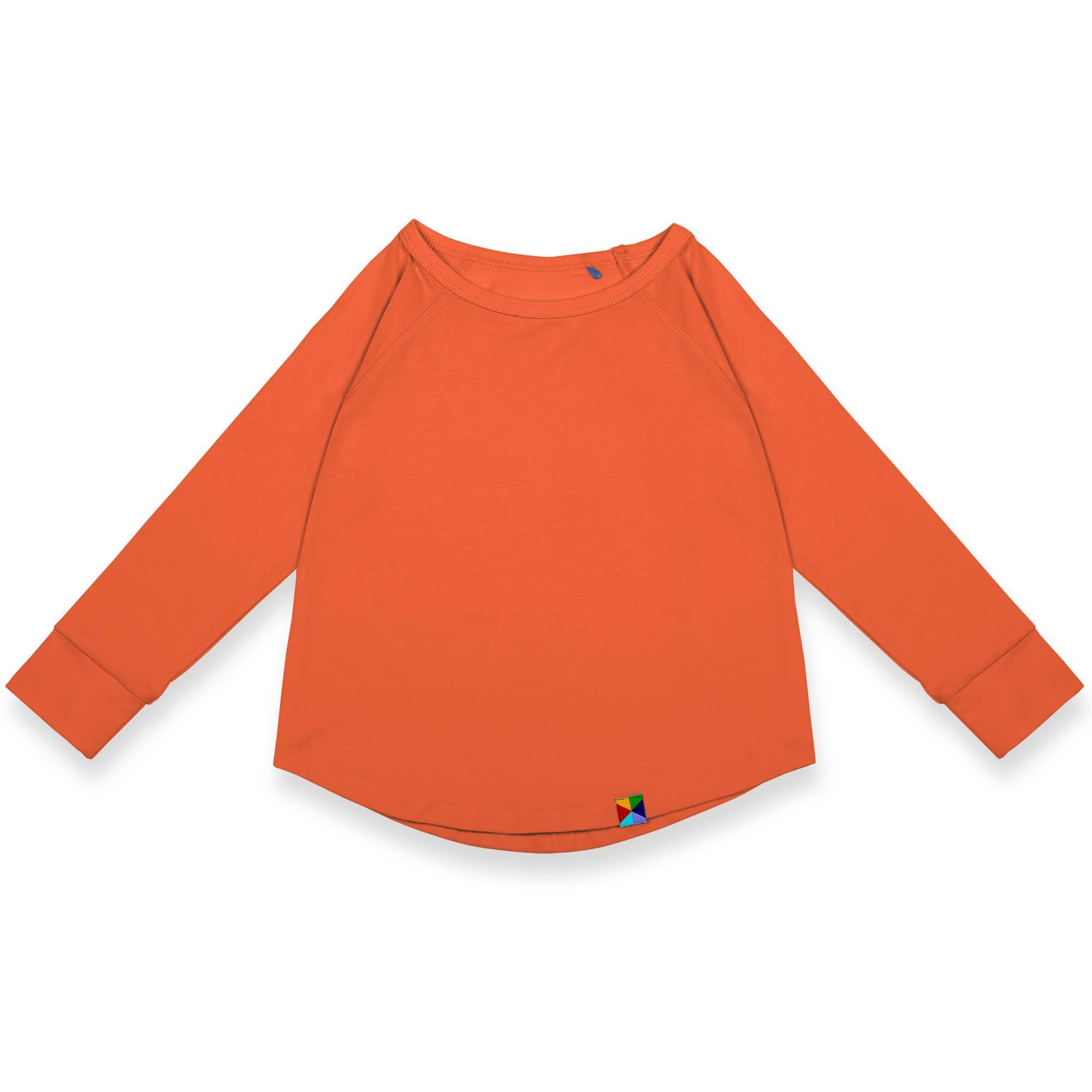 Orange long sleeve shirt