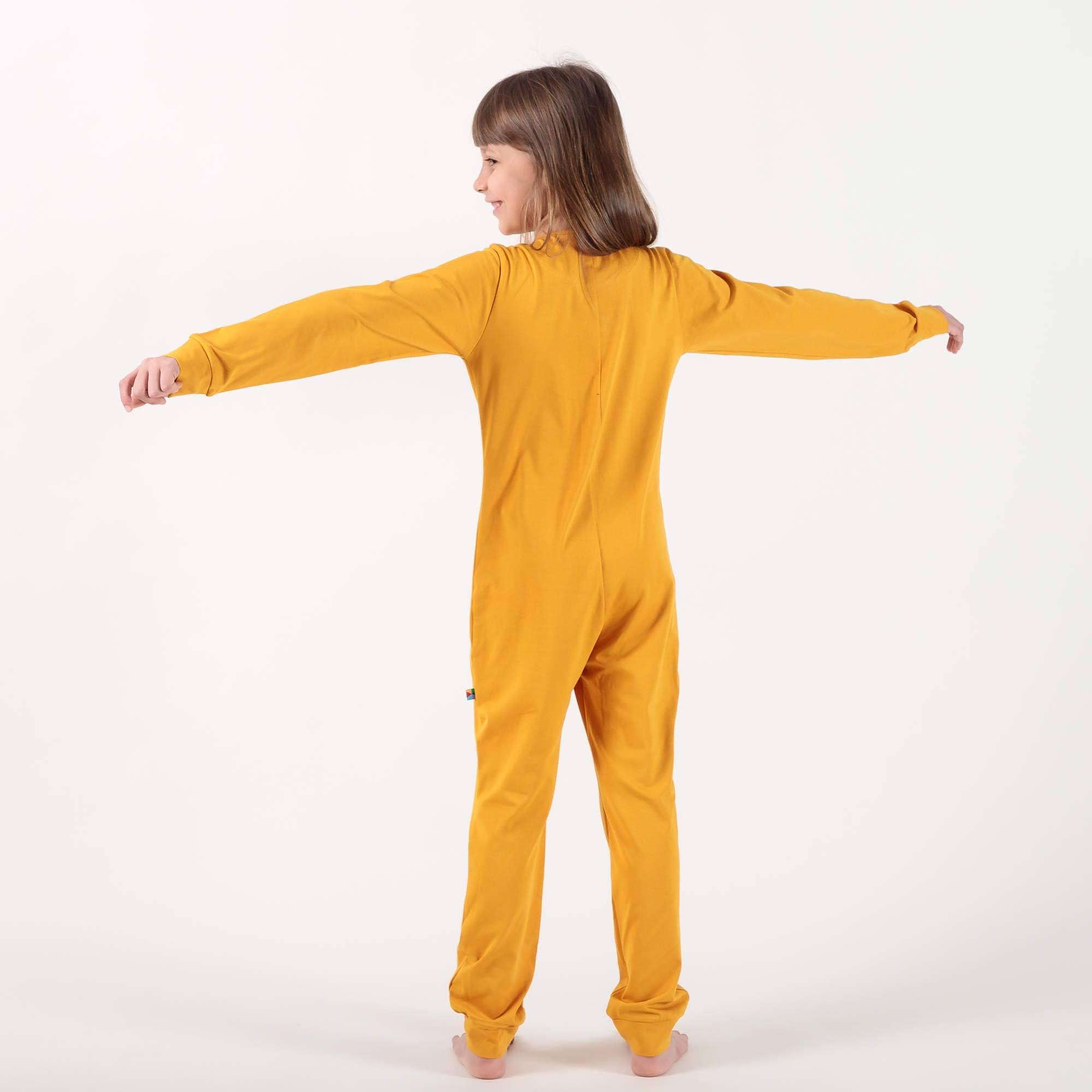 Mustard romper sleeping suit