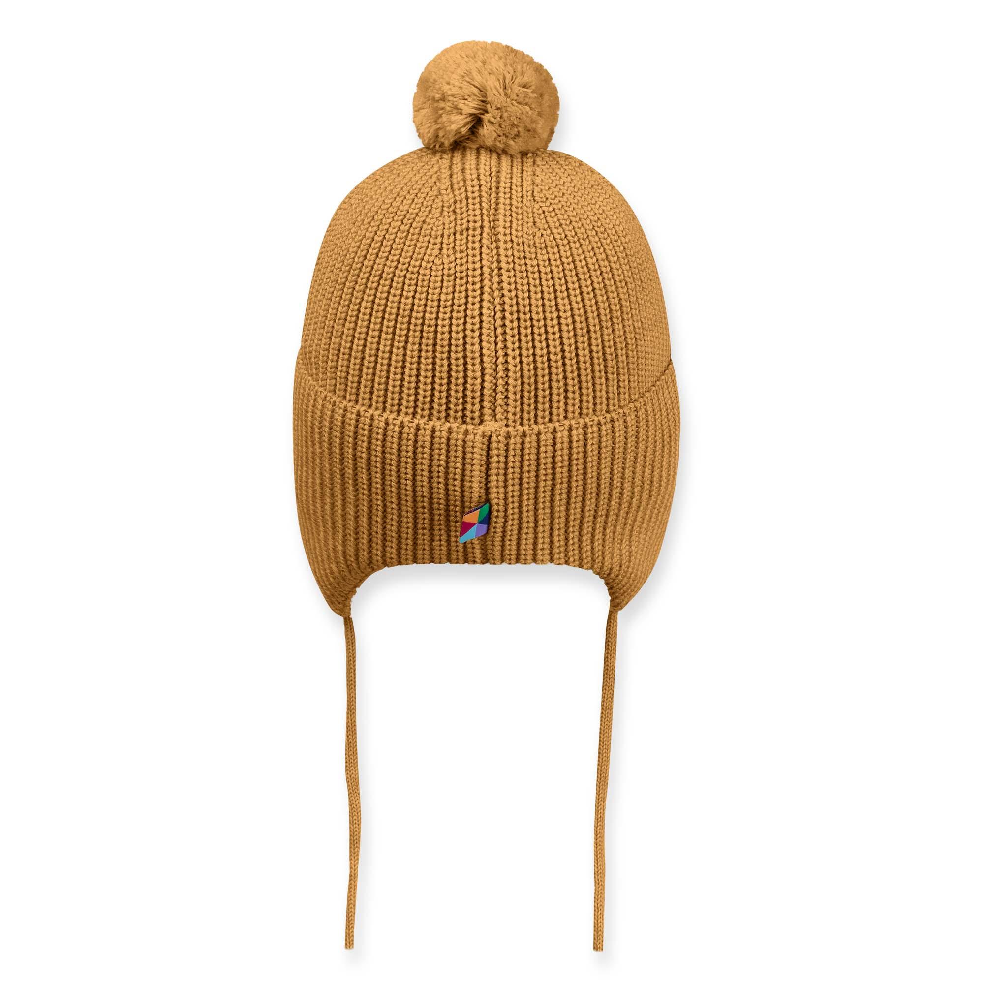 Mustard merino wool hat Baby