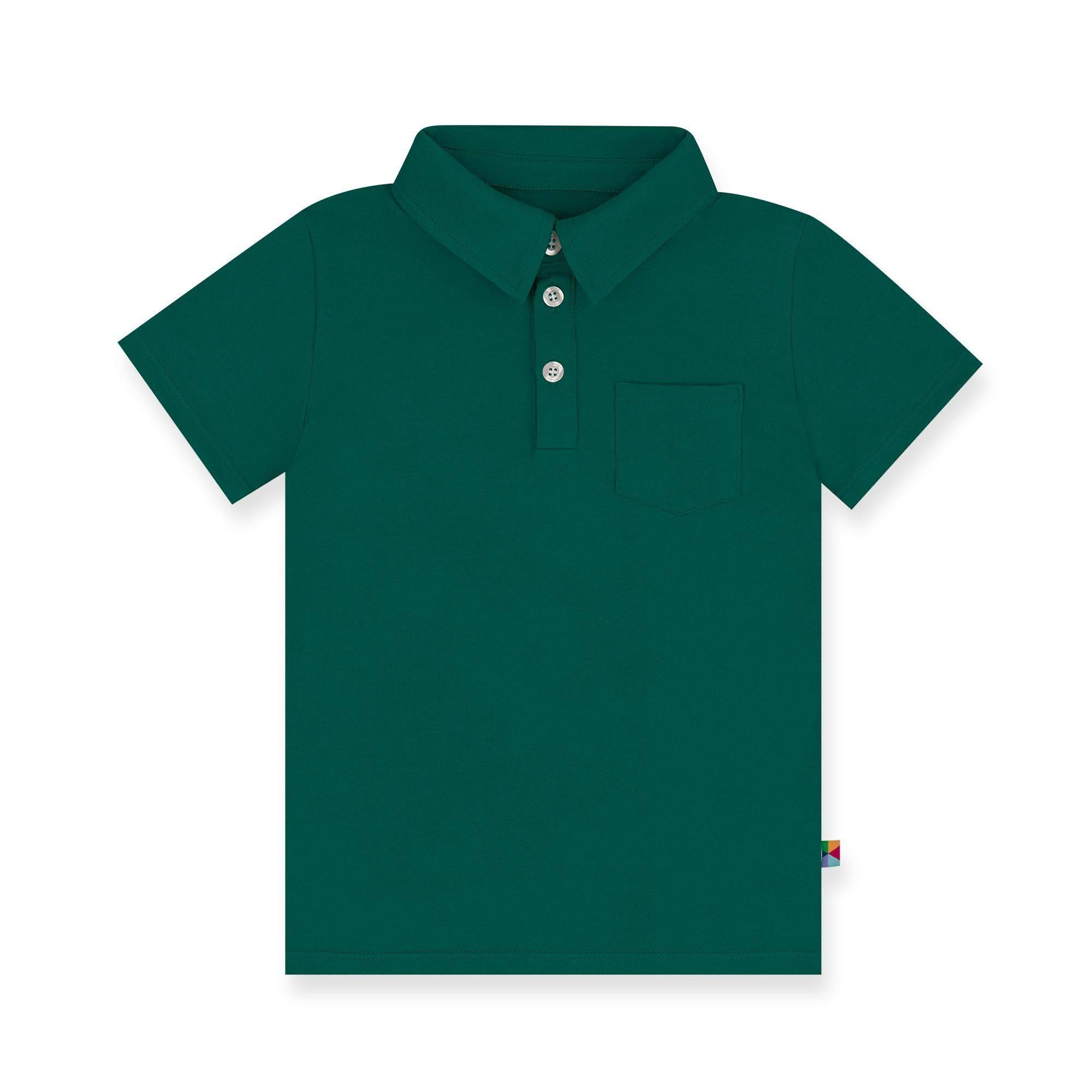 Bottle-green polo shirt Junior