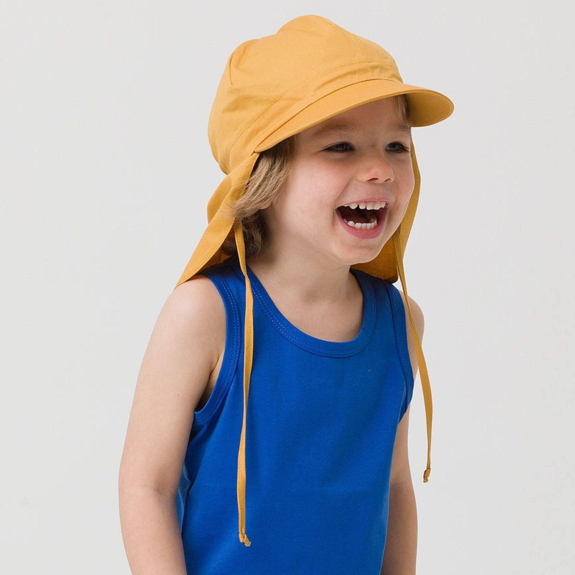 Mustard brimmed cap 2-5 y