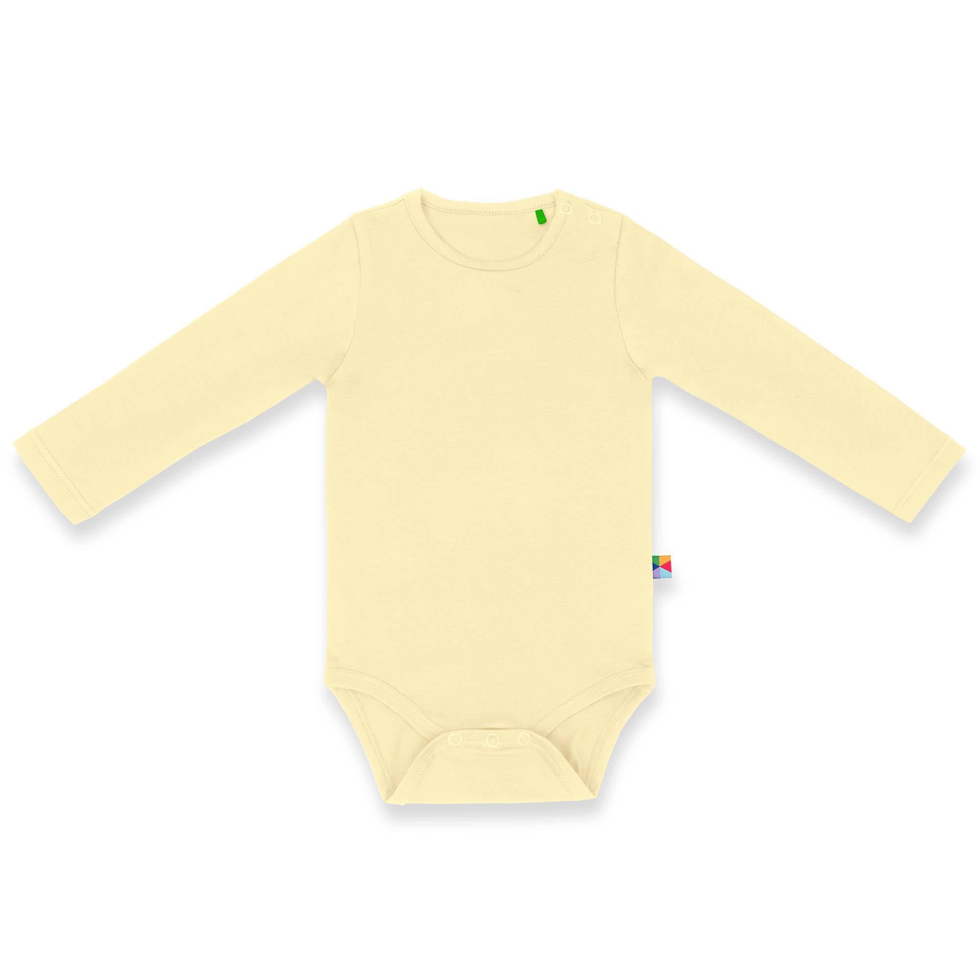 Light yellow long sleeve bodysuit