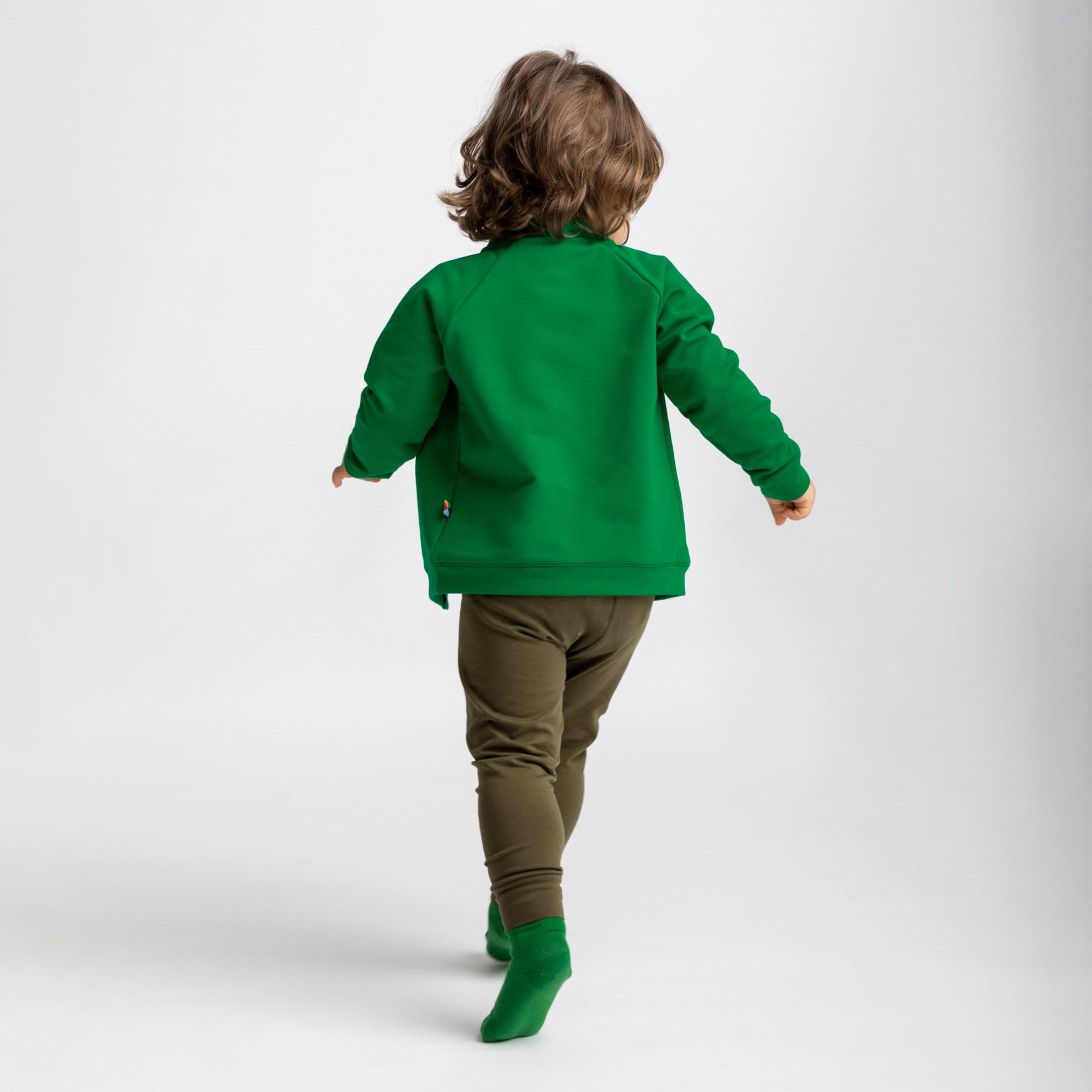 Green button-up bomber jacket Baby