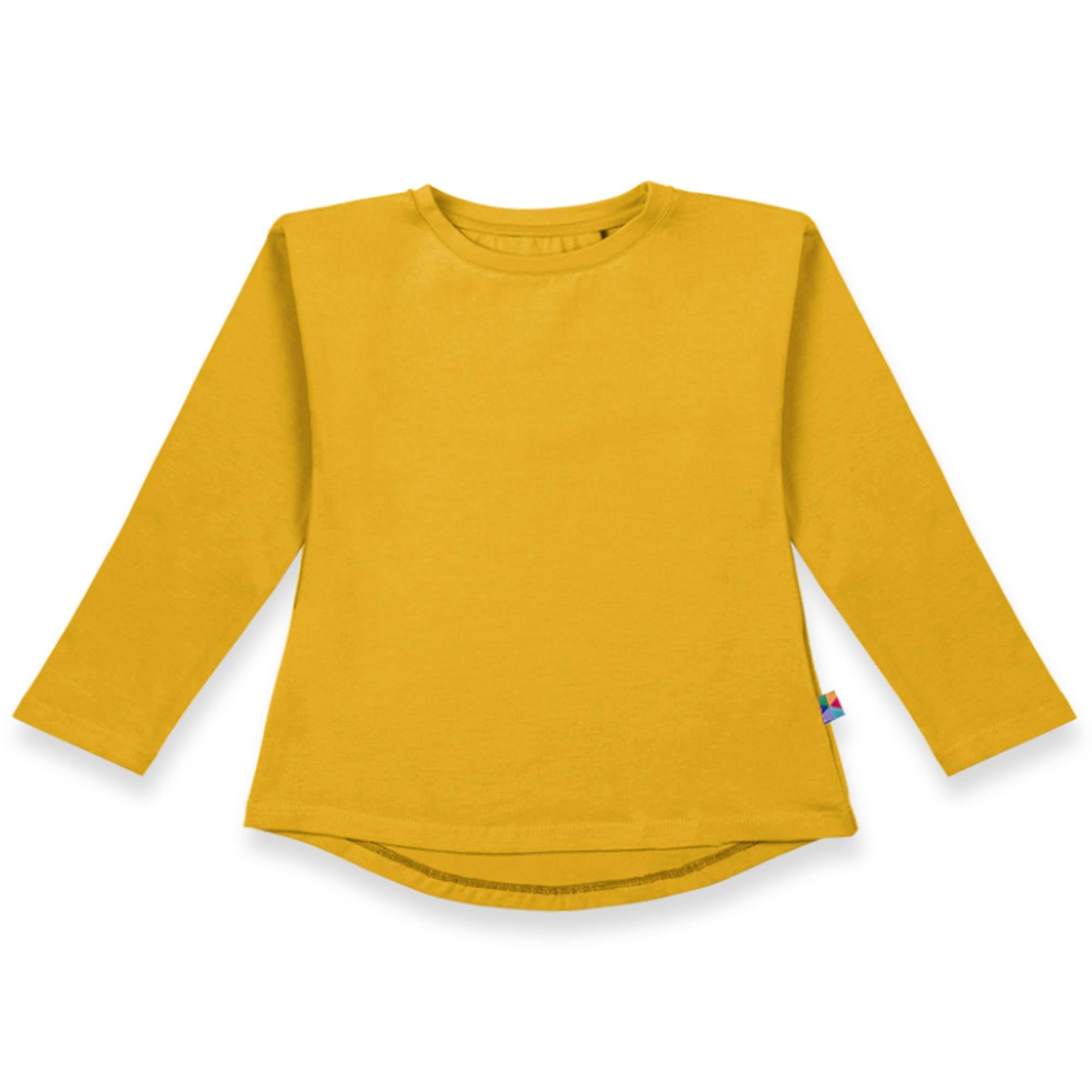 Mustard high-low hem shirt