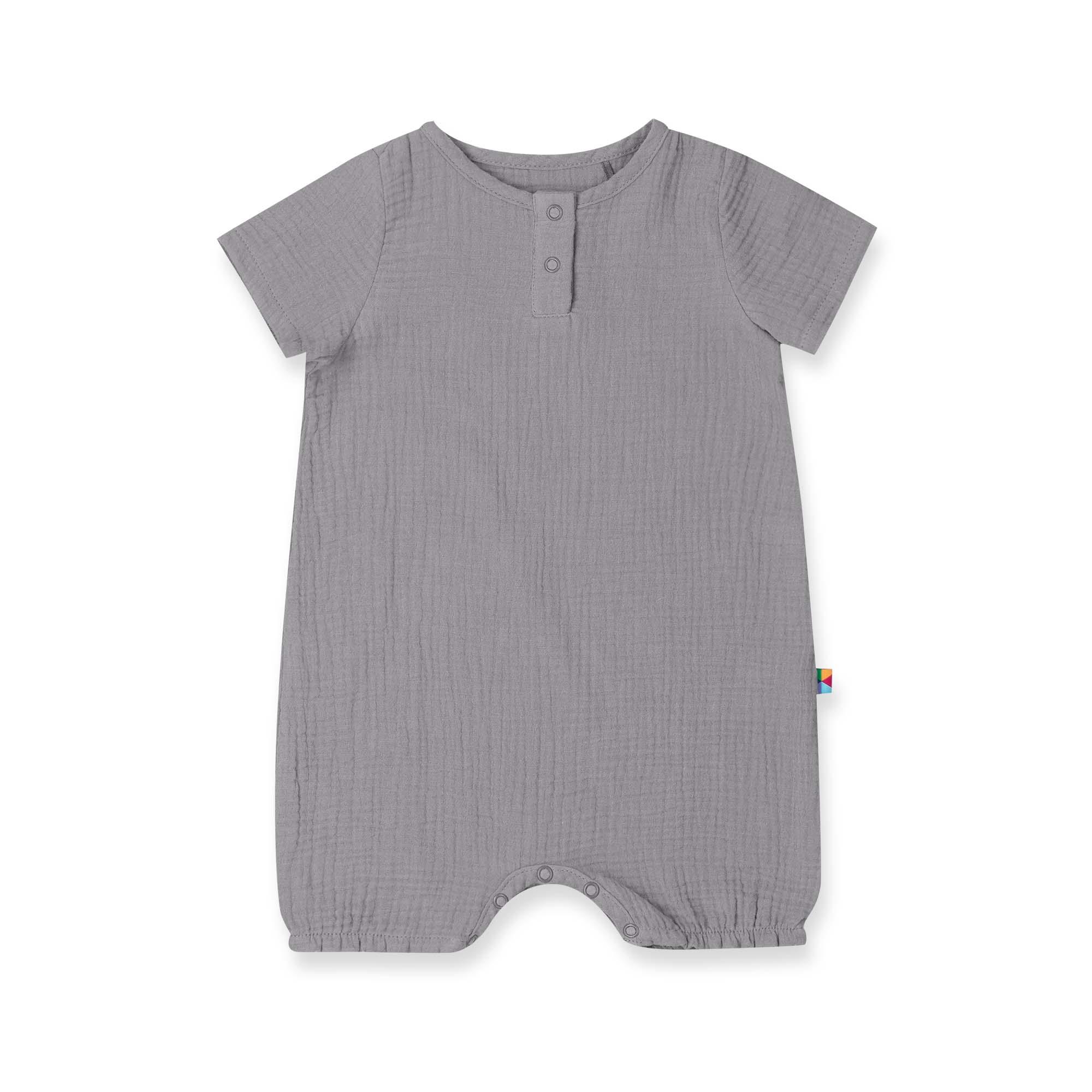 Grey muslin romper Baby