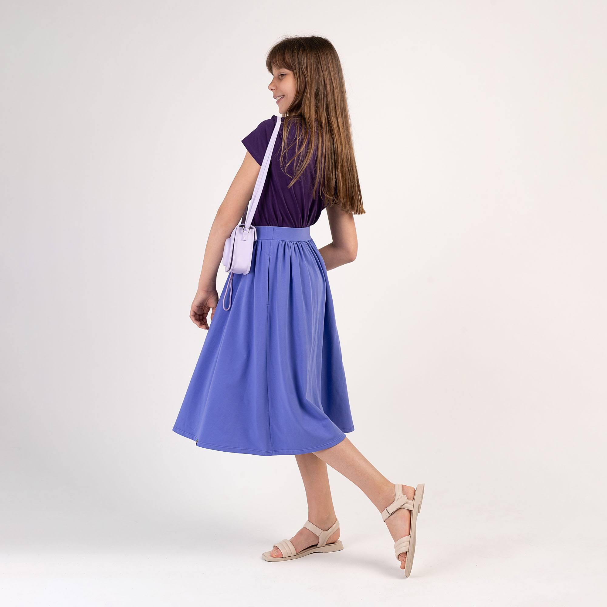 Very peri midi skirt with pockets Junior