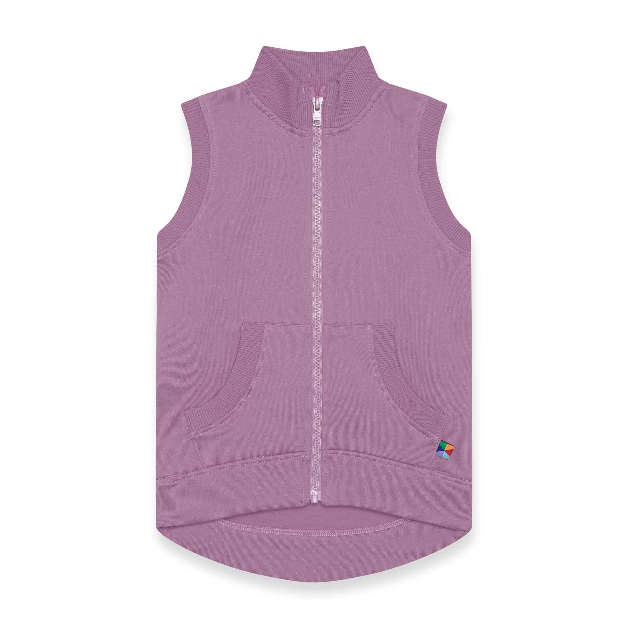 Light purple zip-up vest