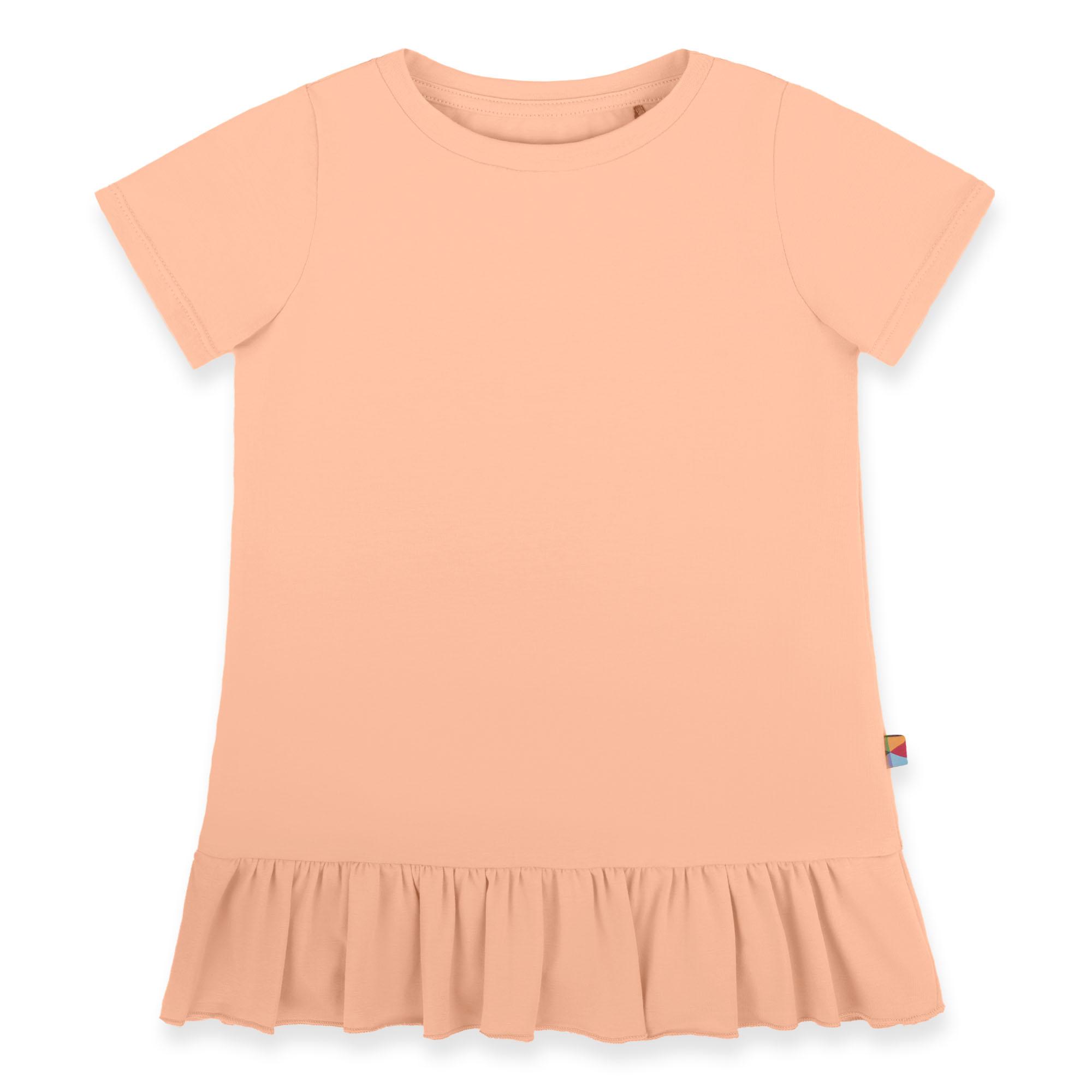 Apricot ruffle short sleeve blouse