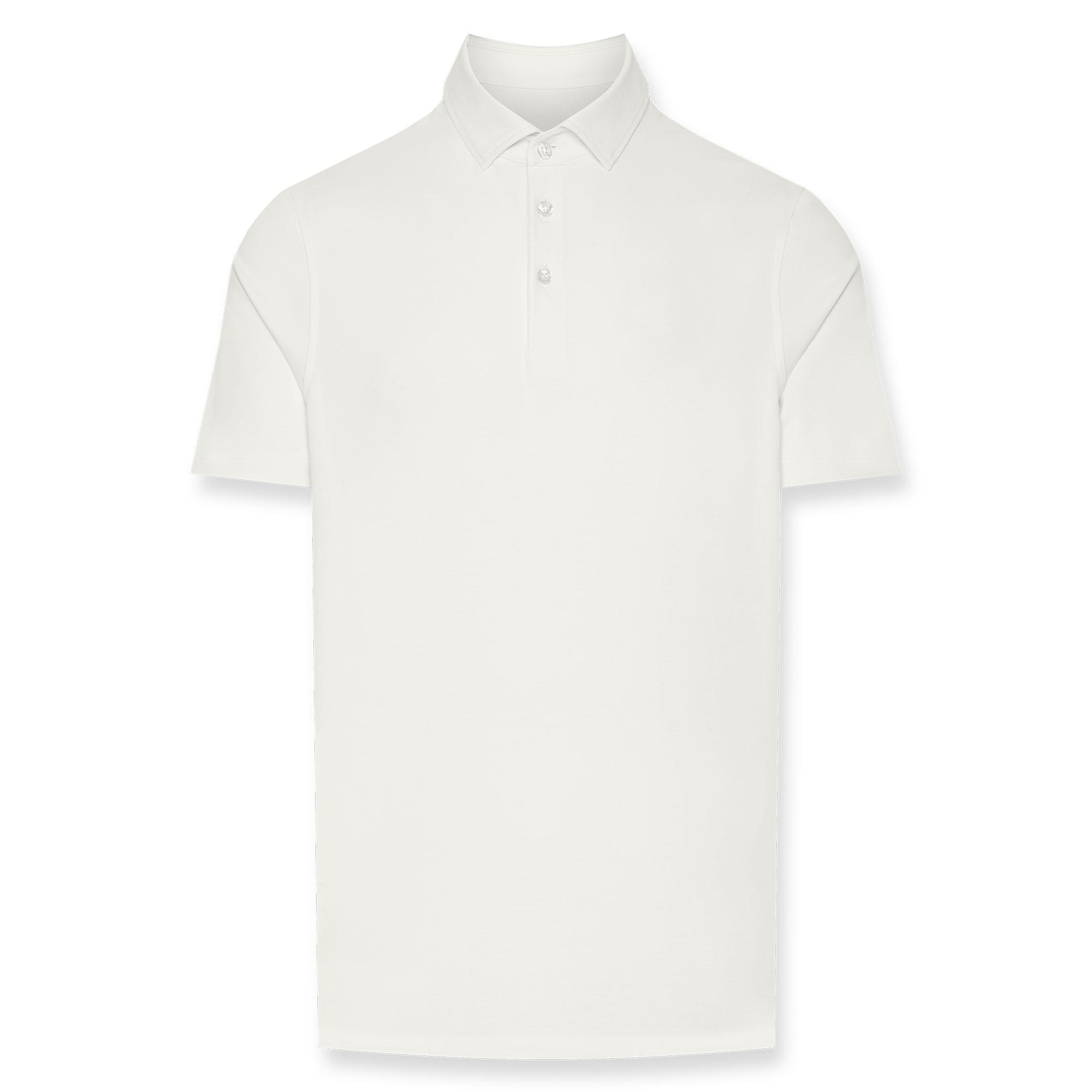 Cream white polo shirt Men