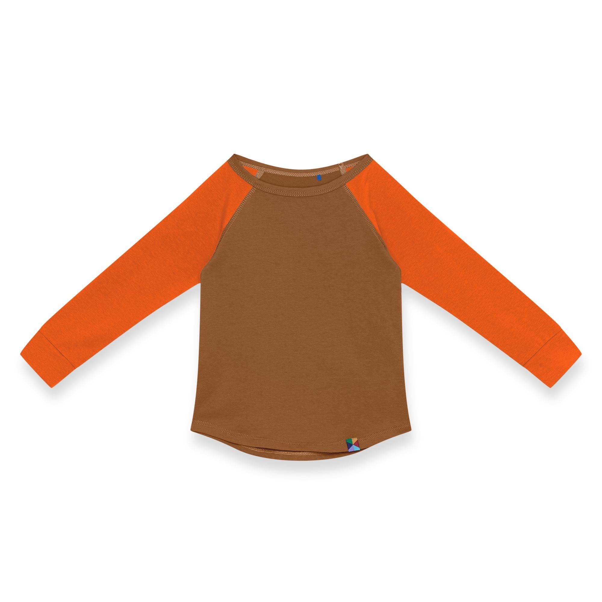 Caramel - orange baseball longsleeve shirt