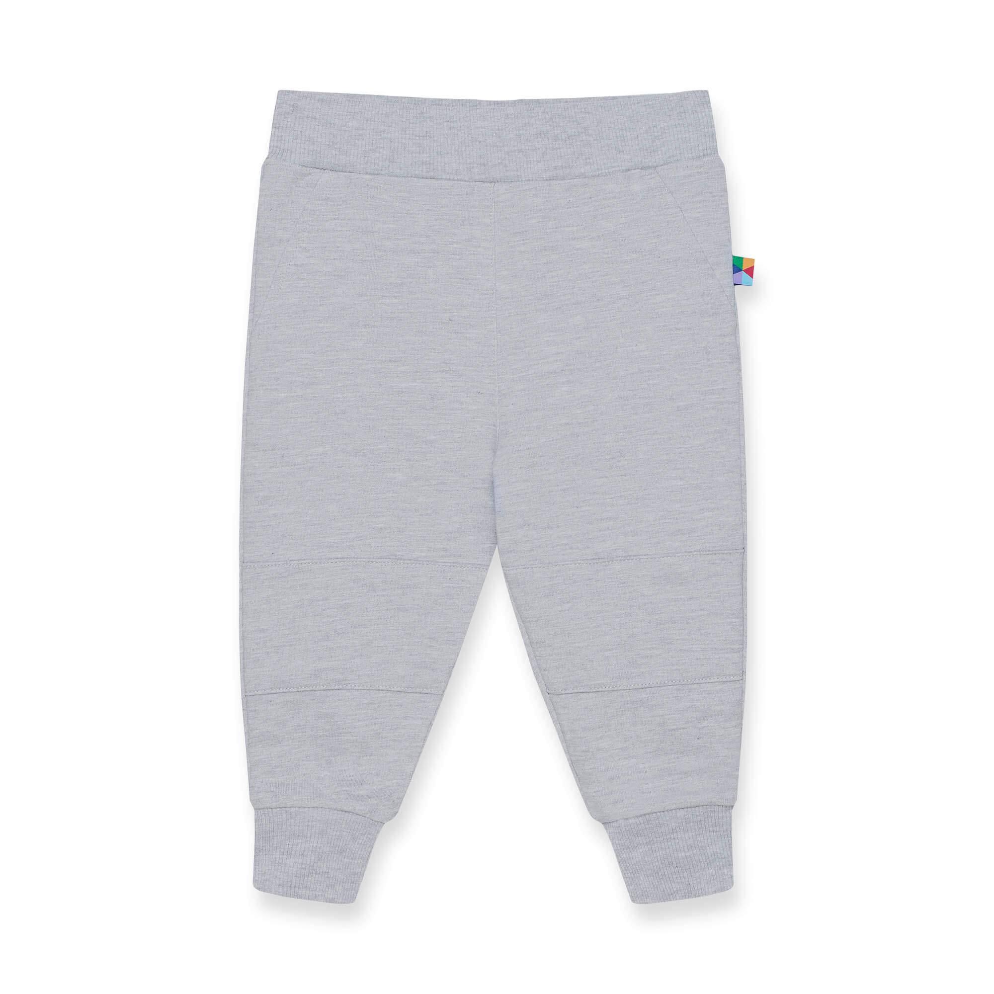 Grey melange reinforced pants Baby