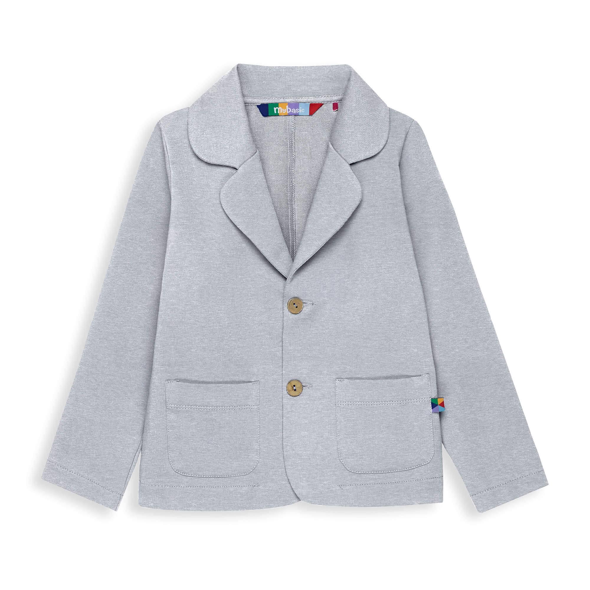 Grey melange blazer jacket Junior