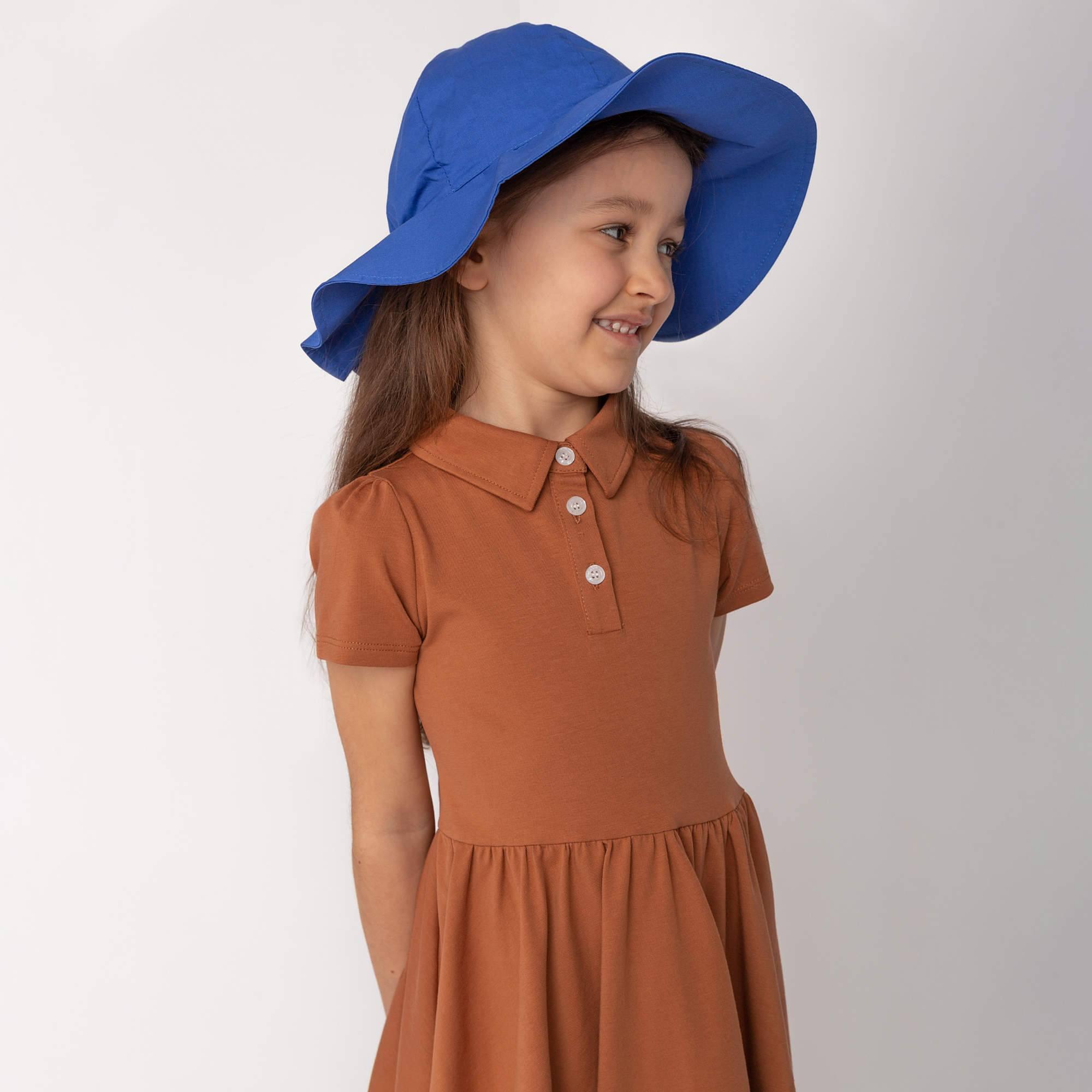 Blue brimmed hat