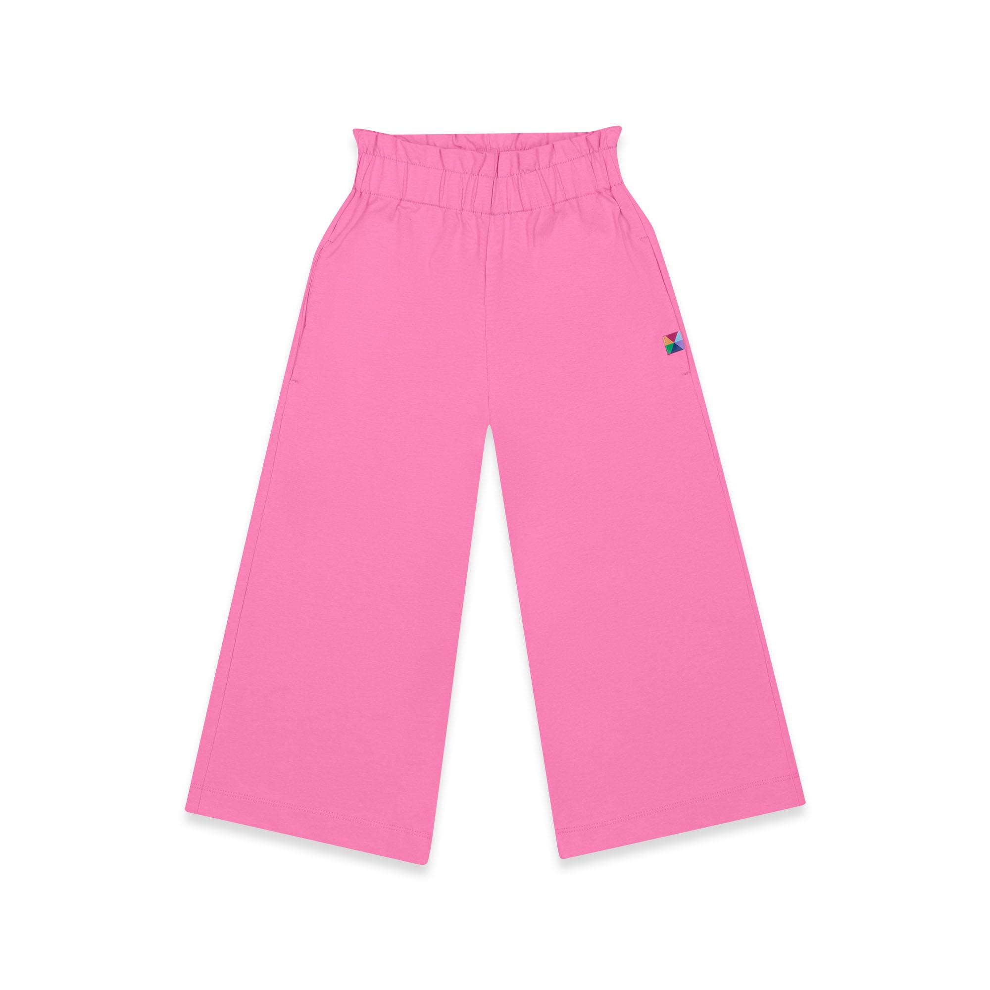 Pastel pink culotte trousers