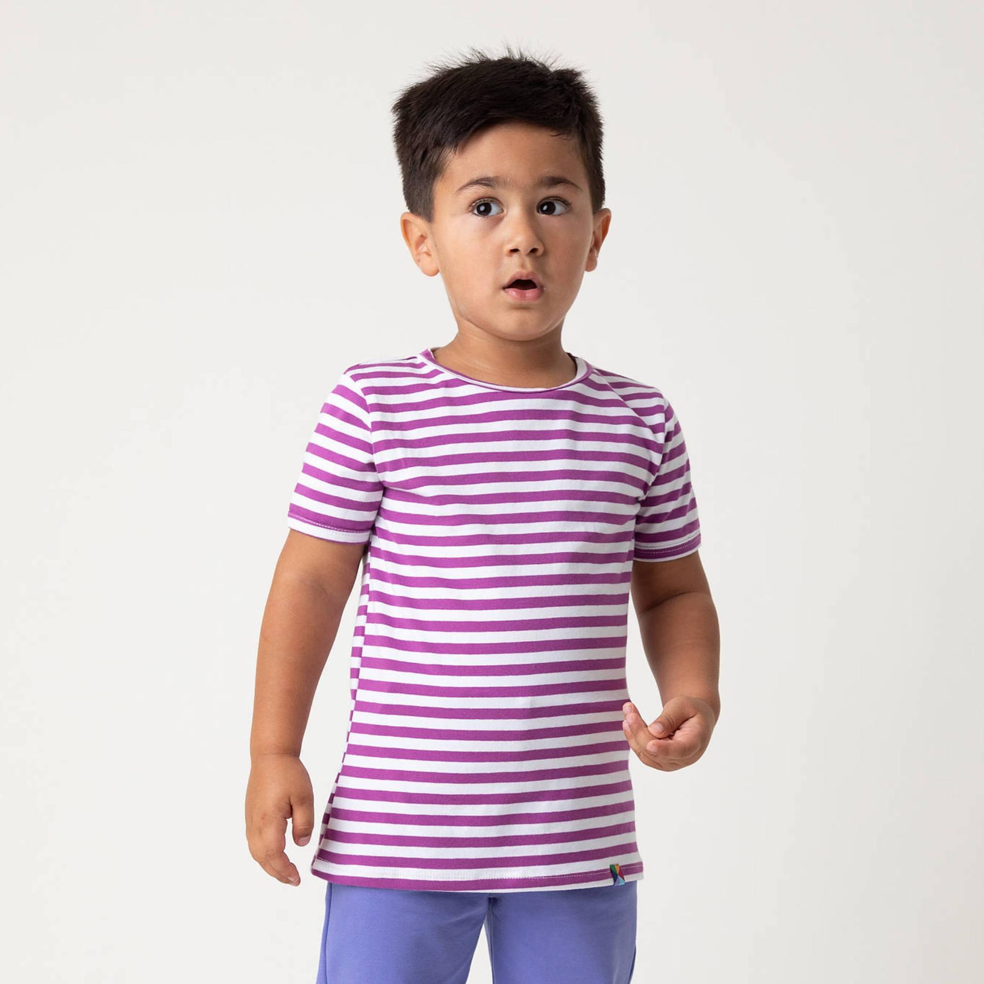 Violet stripes T-shirt