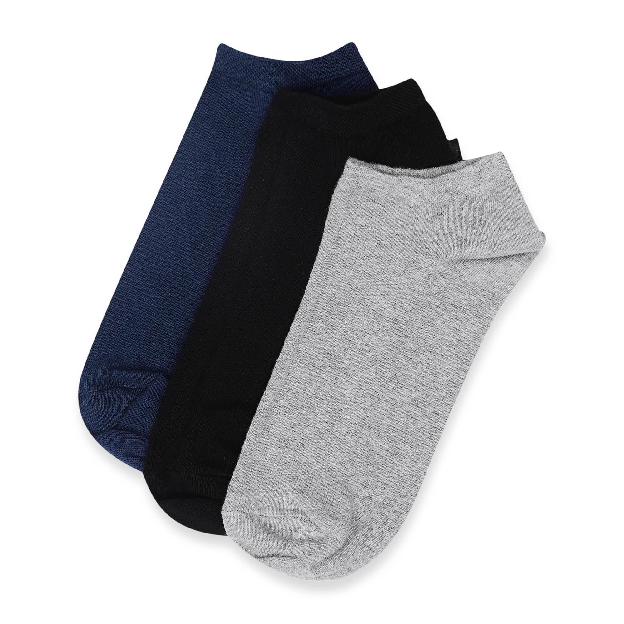 Black ankle socks 3-pack adults