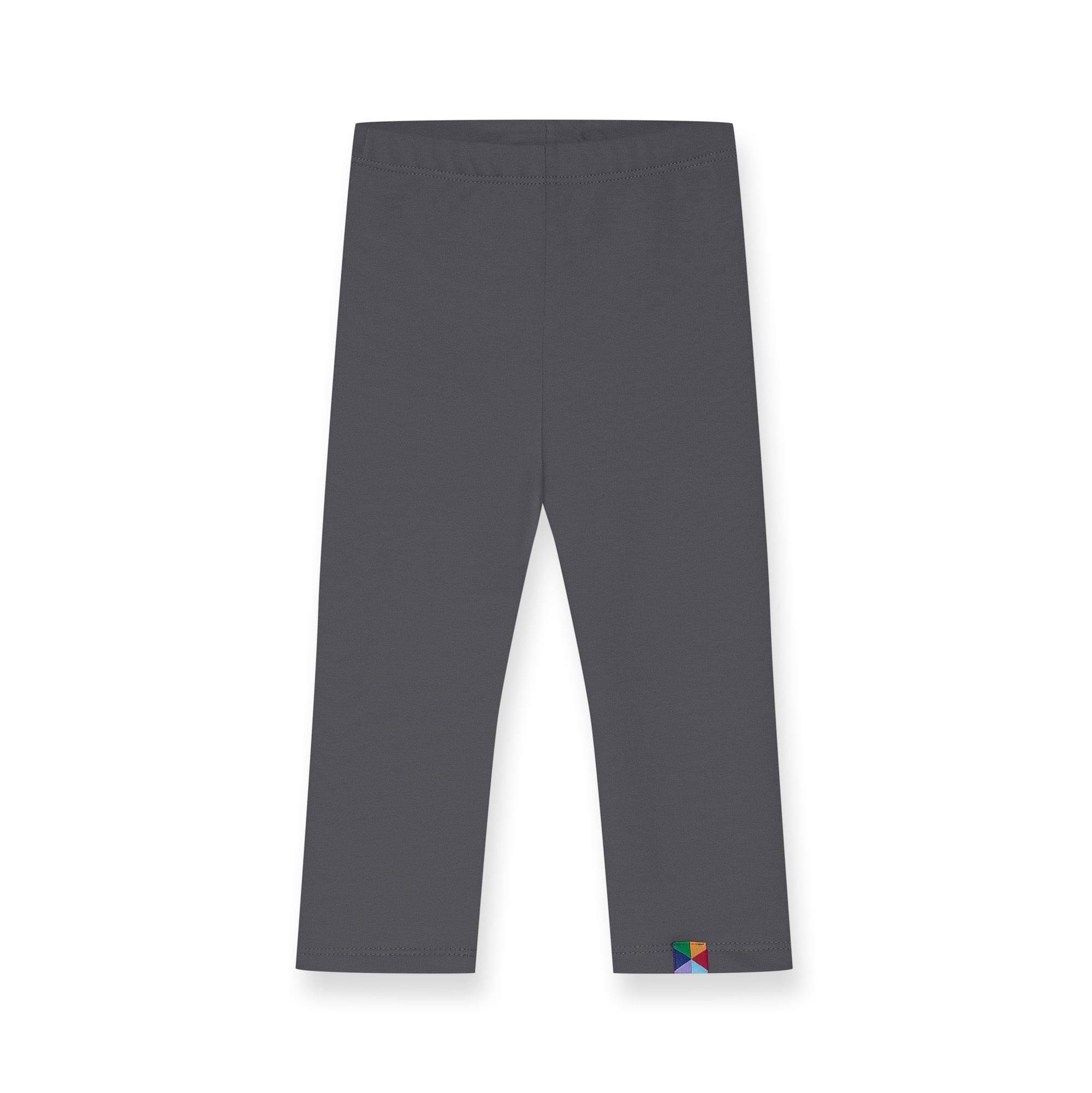 Graphite fleece-lined leggings Baby