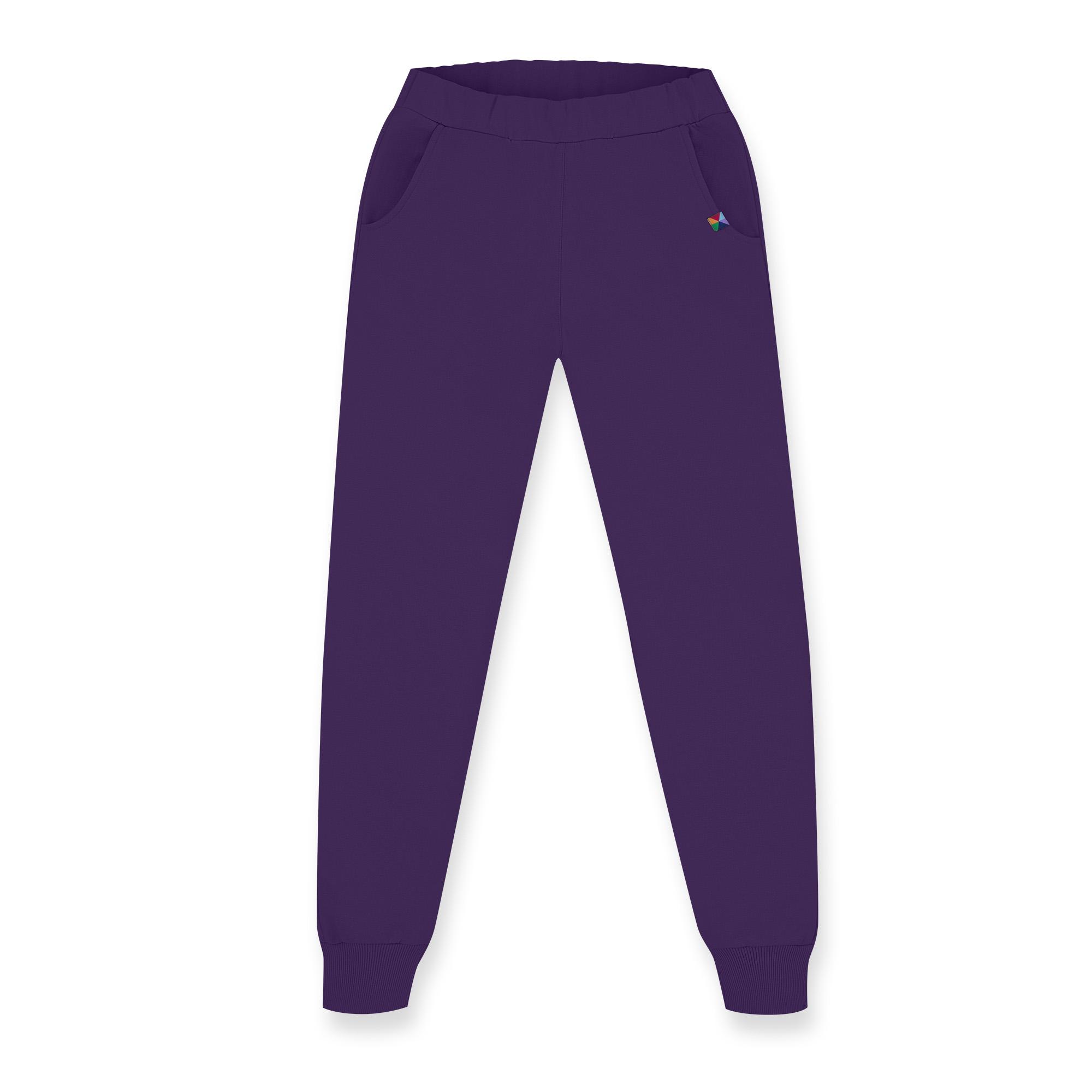 Violet ribbed sweatpants Women