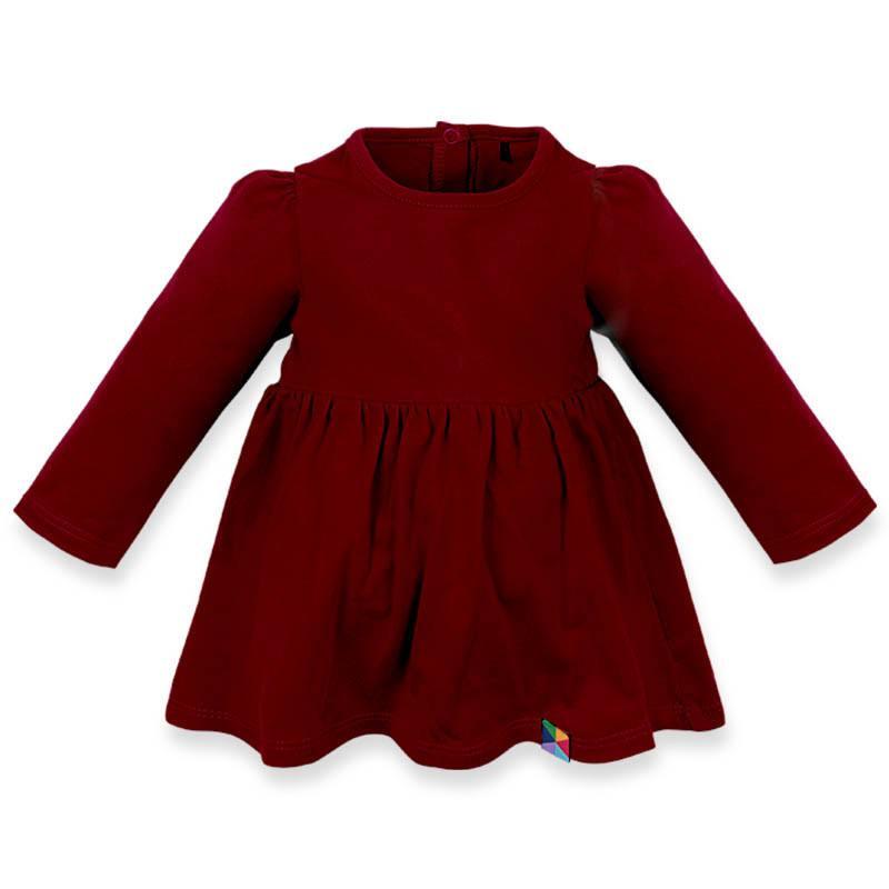 Burgundy long sleeve bodysuit dress