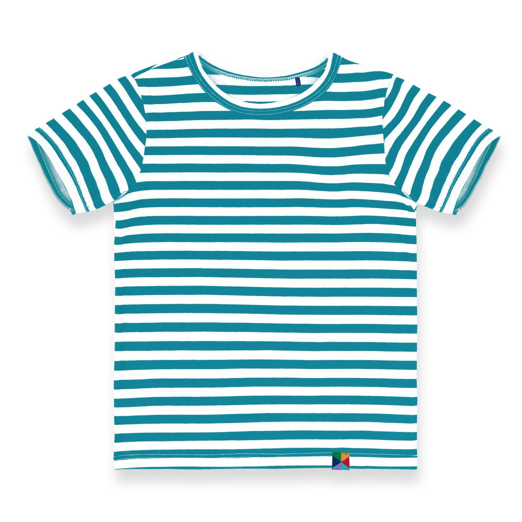 Turquoise stripes T-shirt Junior