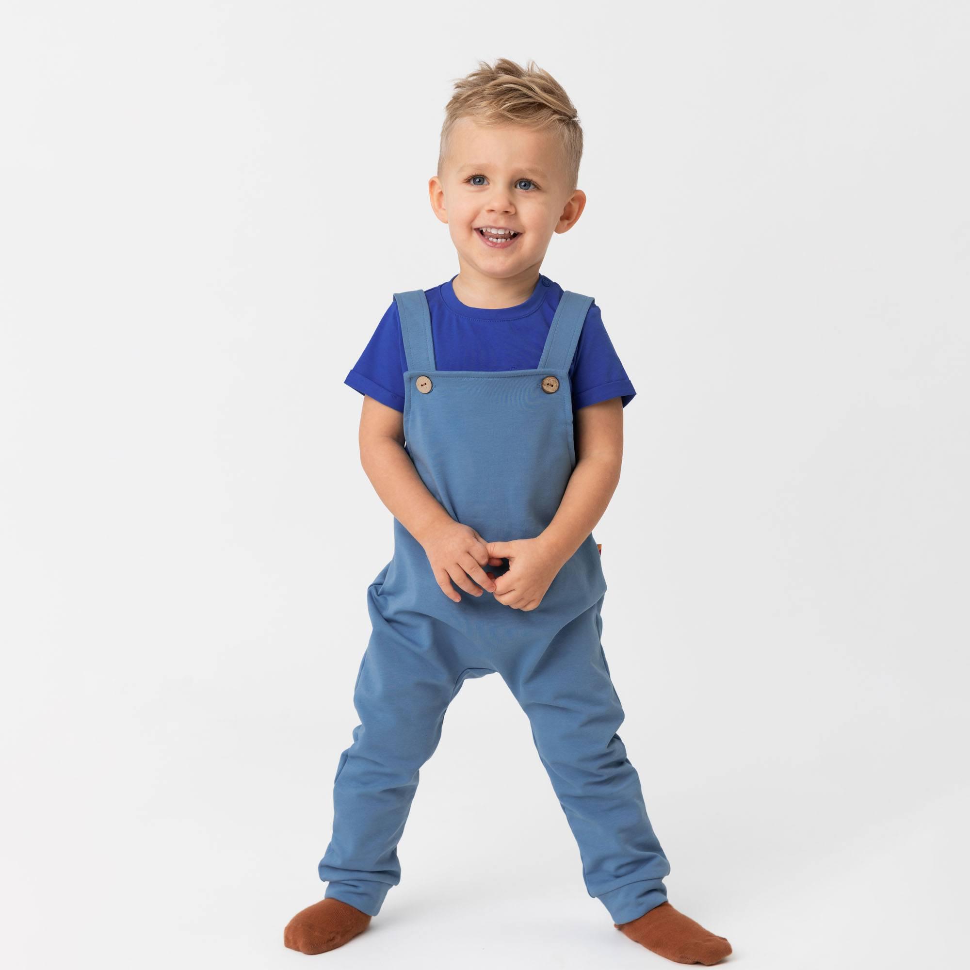 Sky blue dungarees