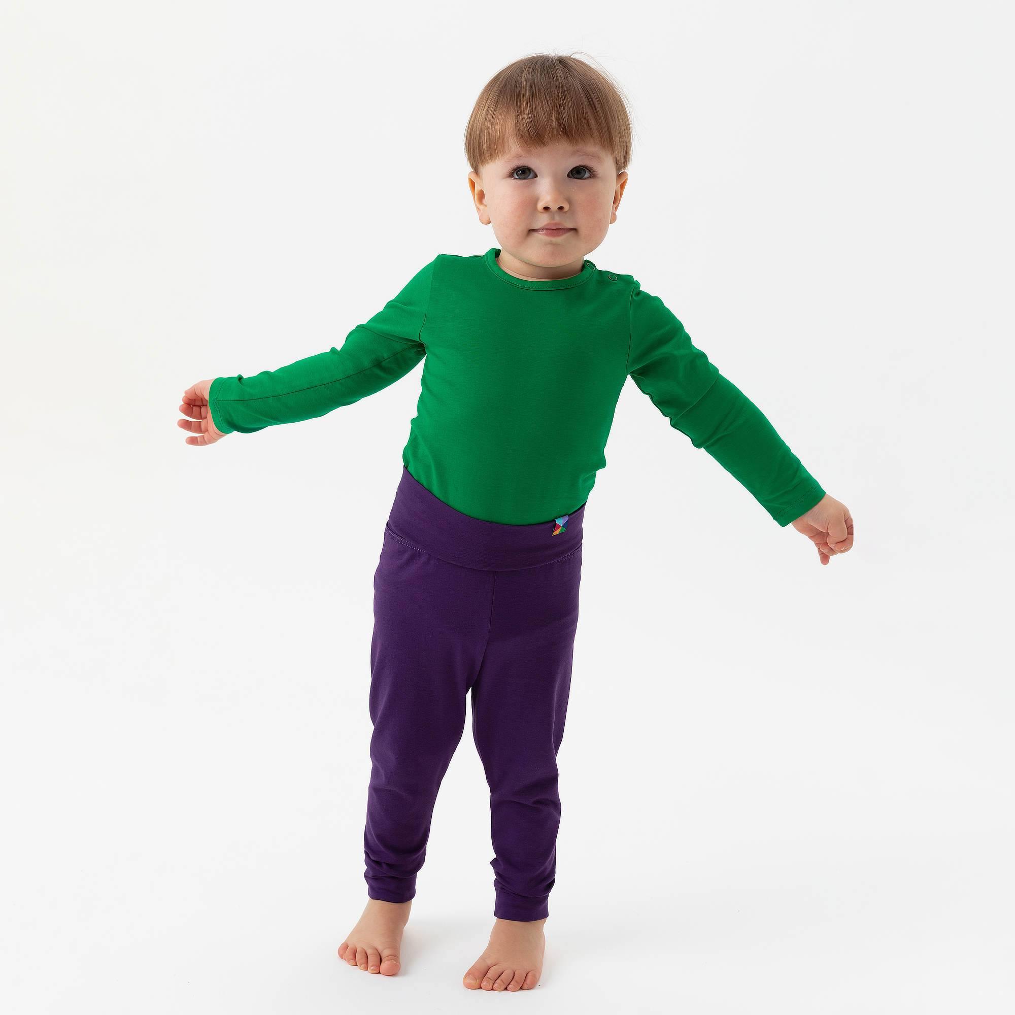 Violet jersey pants